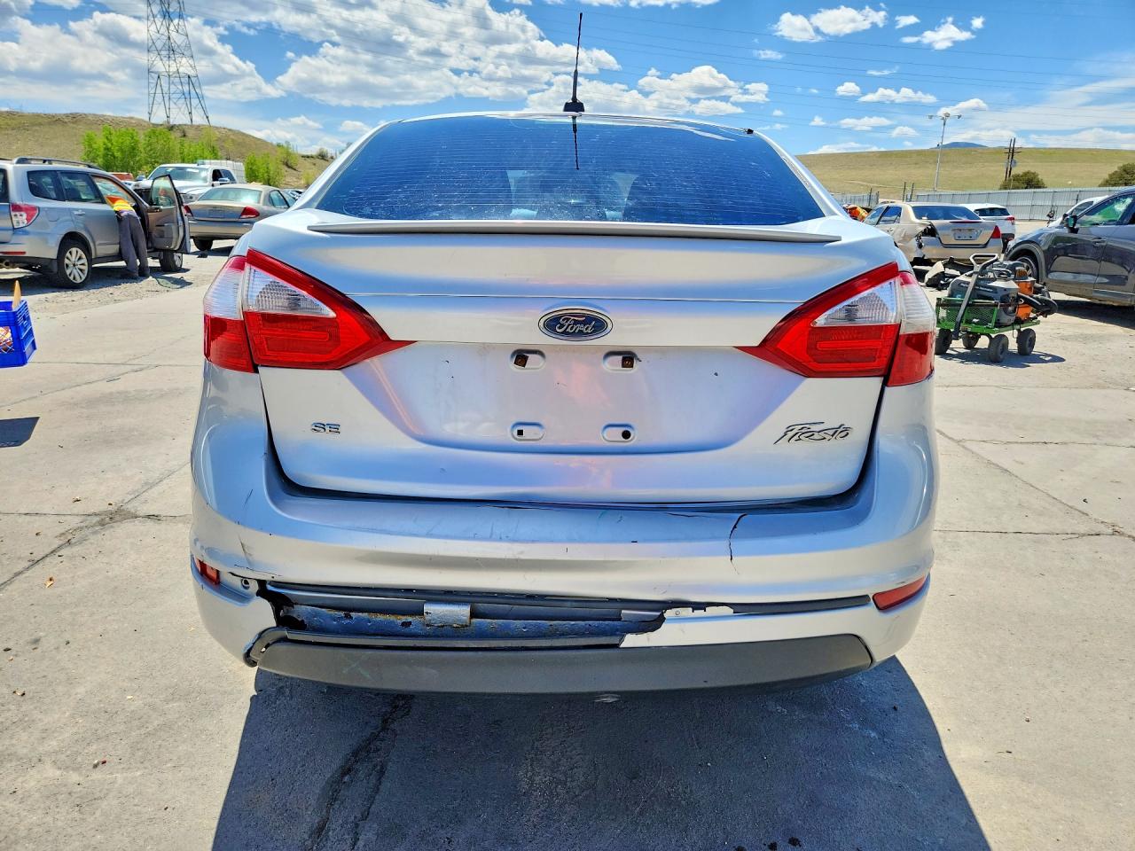 2014 Ford Fiesta Se Silver vin: 3FADP4BJ5EM139514