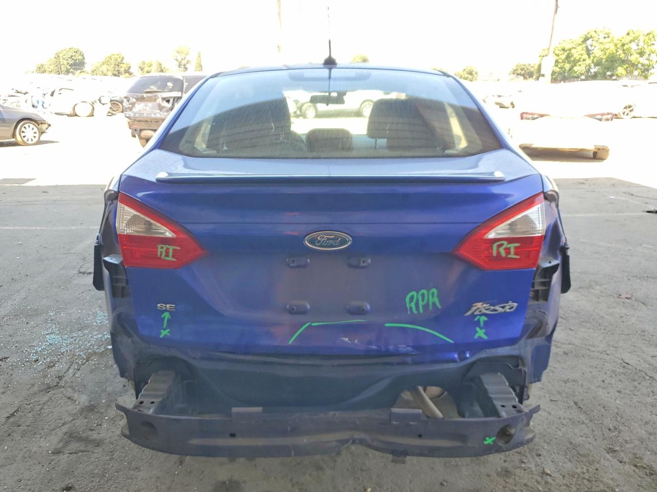 2014 Ford Fiesta Se Blue vin: 3FADP4BJ5EM154109