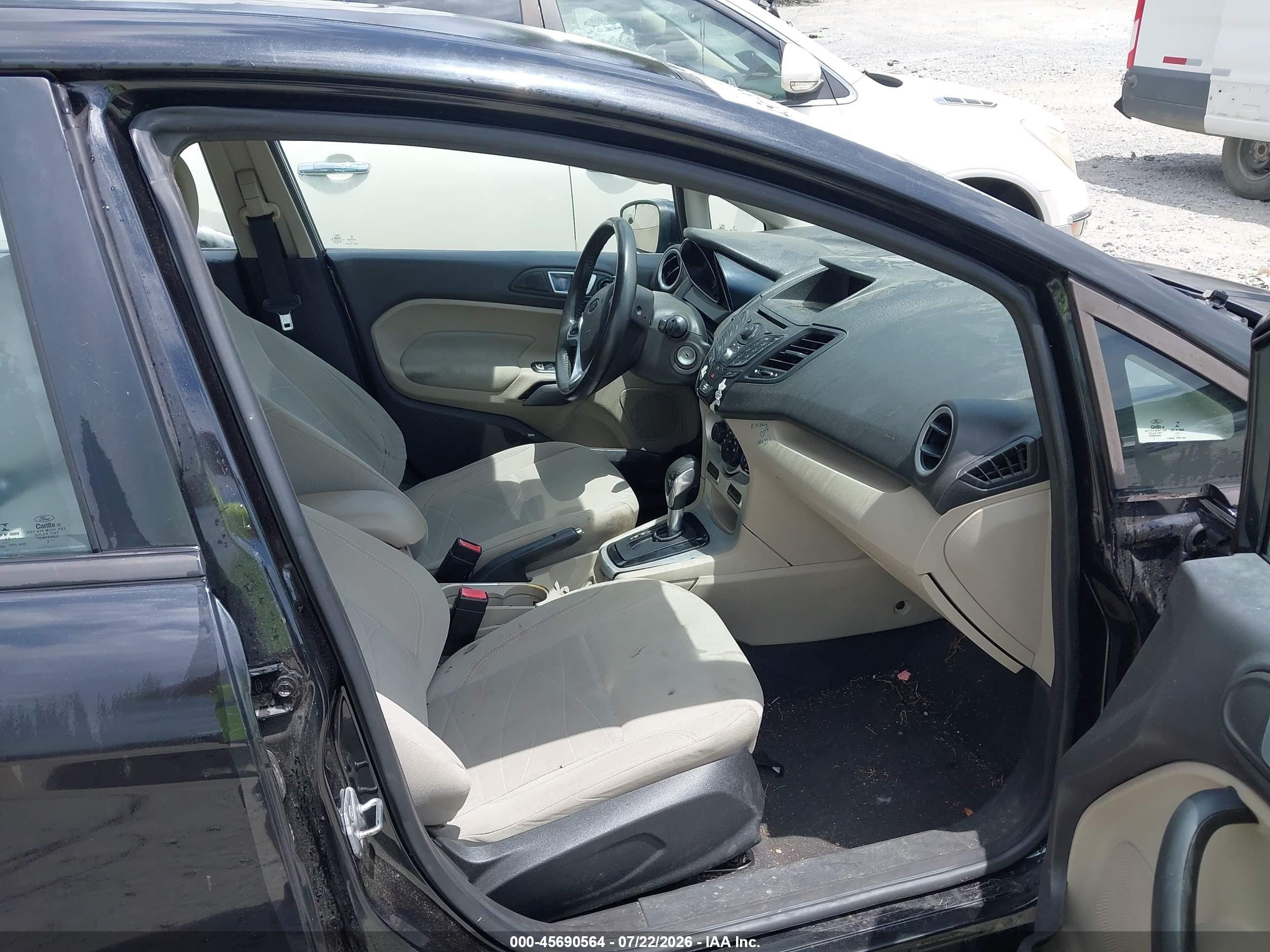 2014 Ford Fiesta Se Black vin: 3FADP4BJ5EM179446