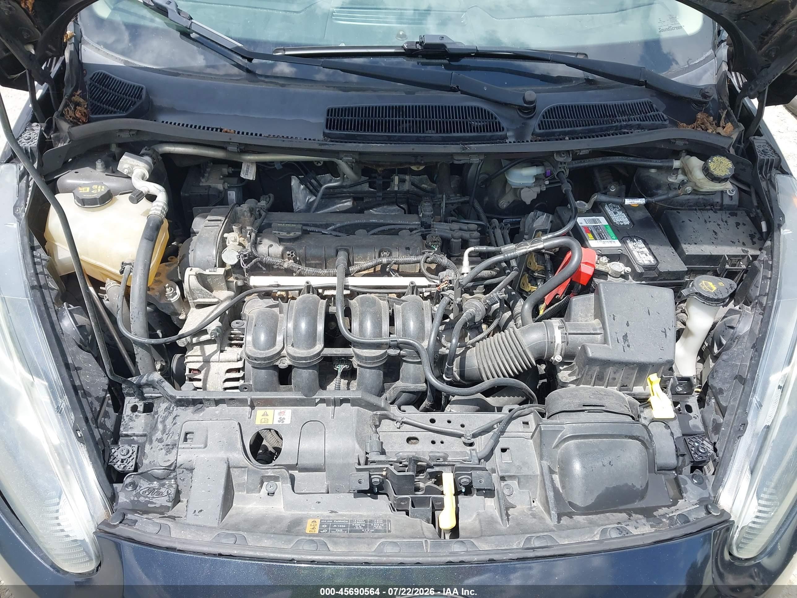 2014 Ford Fiesta Se Black vin: 3FADP4BJ5EM179446