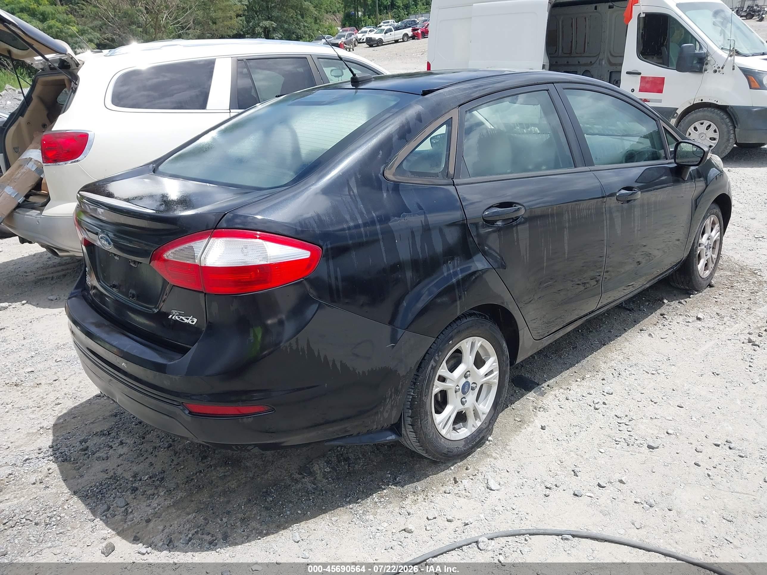 2014 Ford Fiesta Se Black vin: 3FADP4BJ5EM179446
