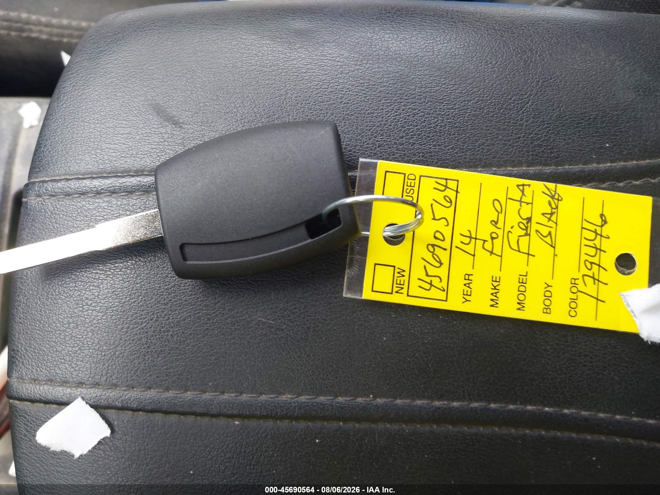 2014 Ford Fiesta Se Black vin: 3FADP4BJ5EM179446