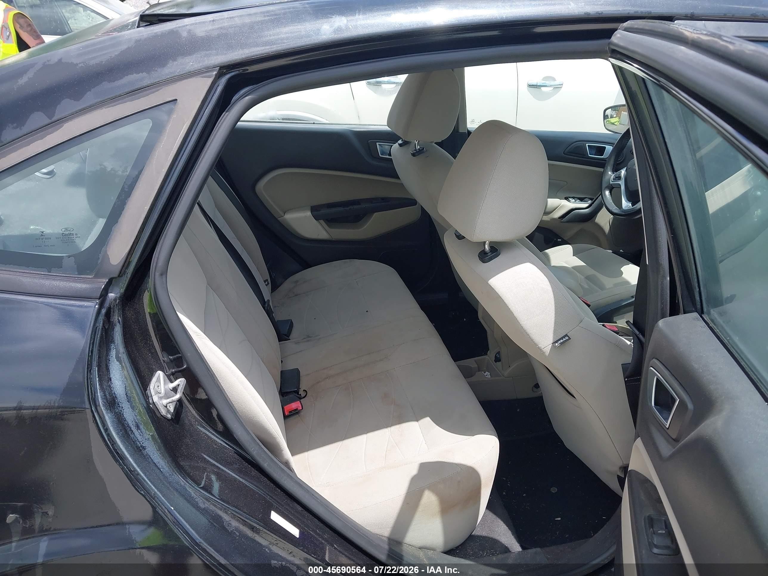 2014 Ford Fiesta Se Black vin: 3FADP4BJ5EM179446