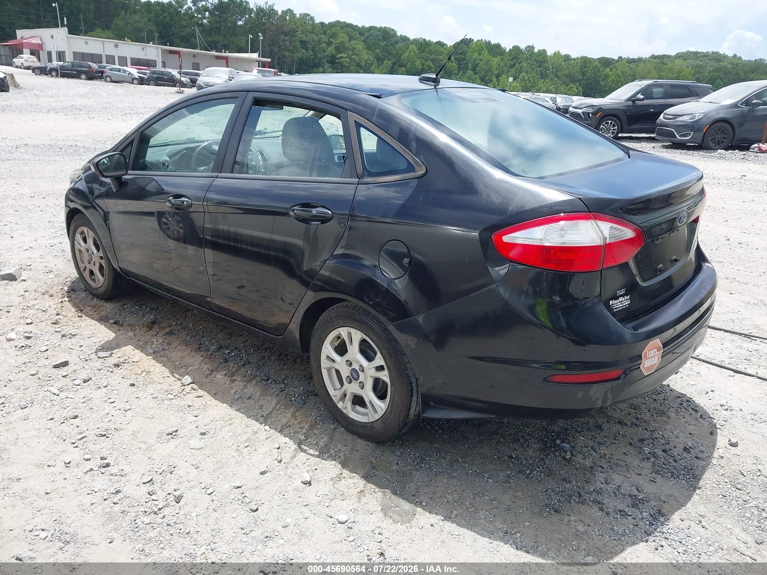 2014 Ford Fiesta Se Black vin: 3FADP4BJ5EM179446