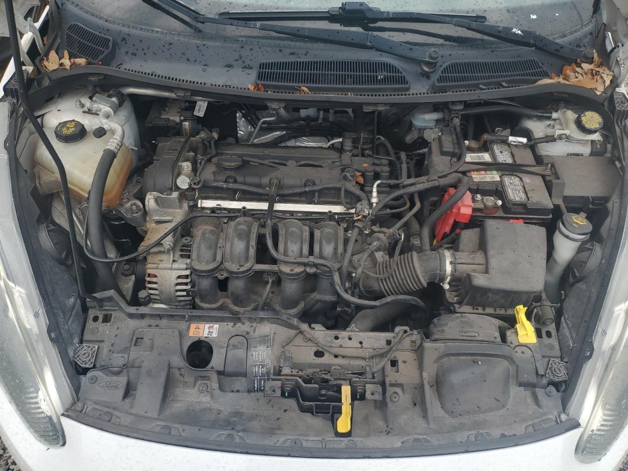 2014 Ford Fiesta Se White vin: 3FADP4BJ5EM216074