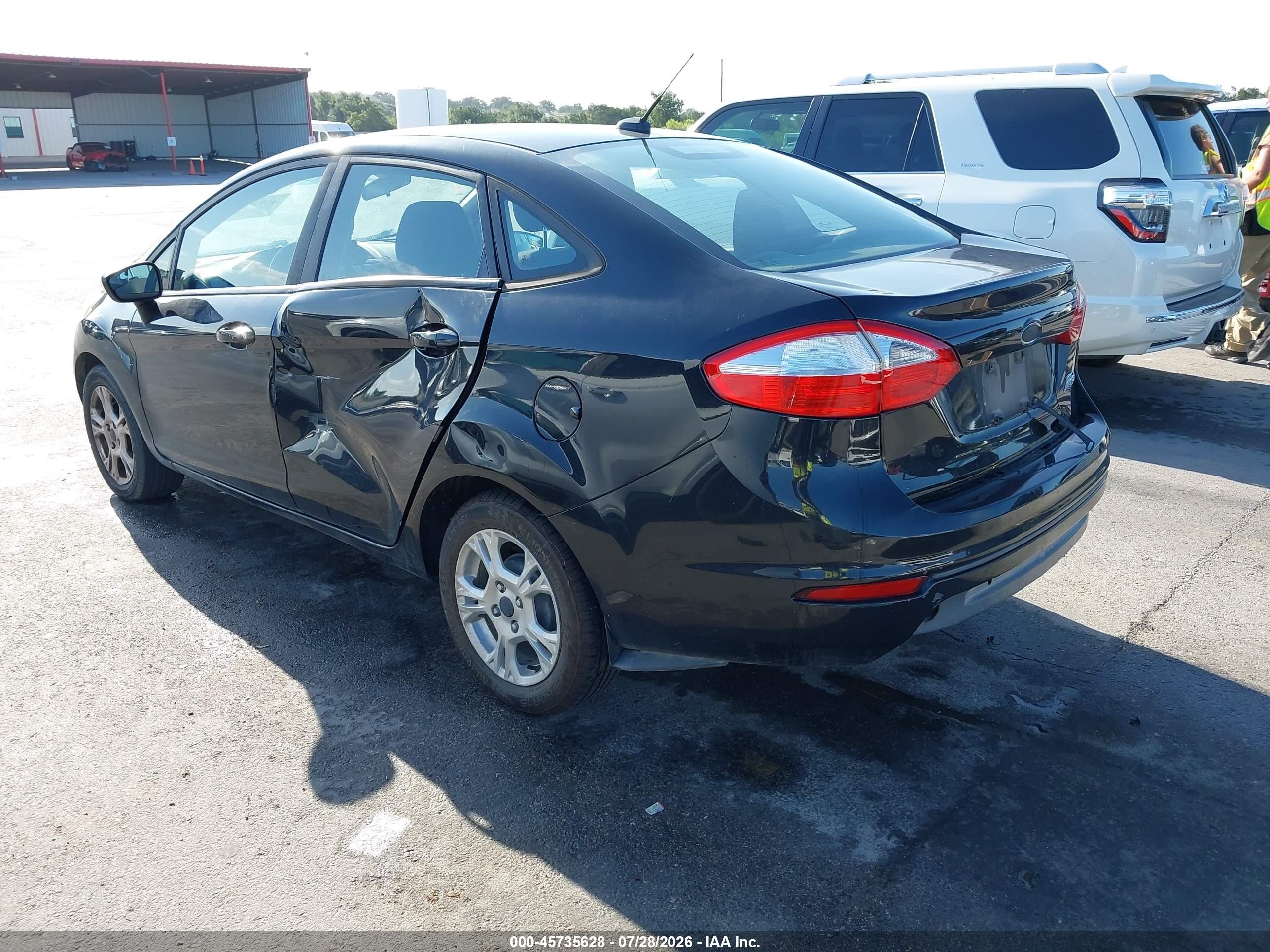 2015 Ford Fiesta Se Черный vin: 3FADP4BJ5FM150837