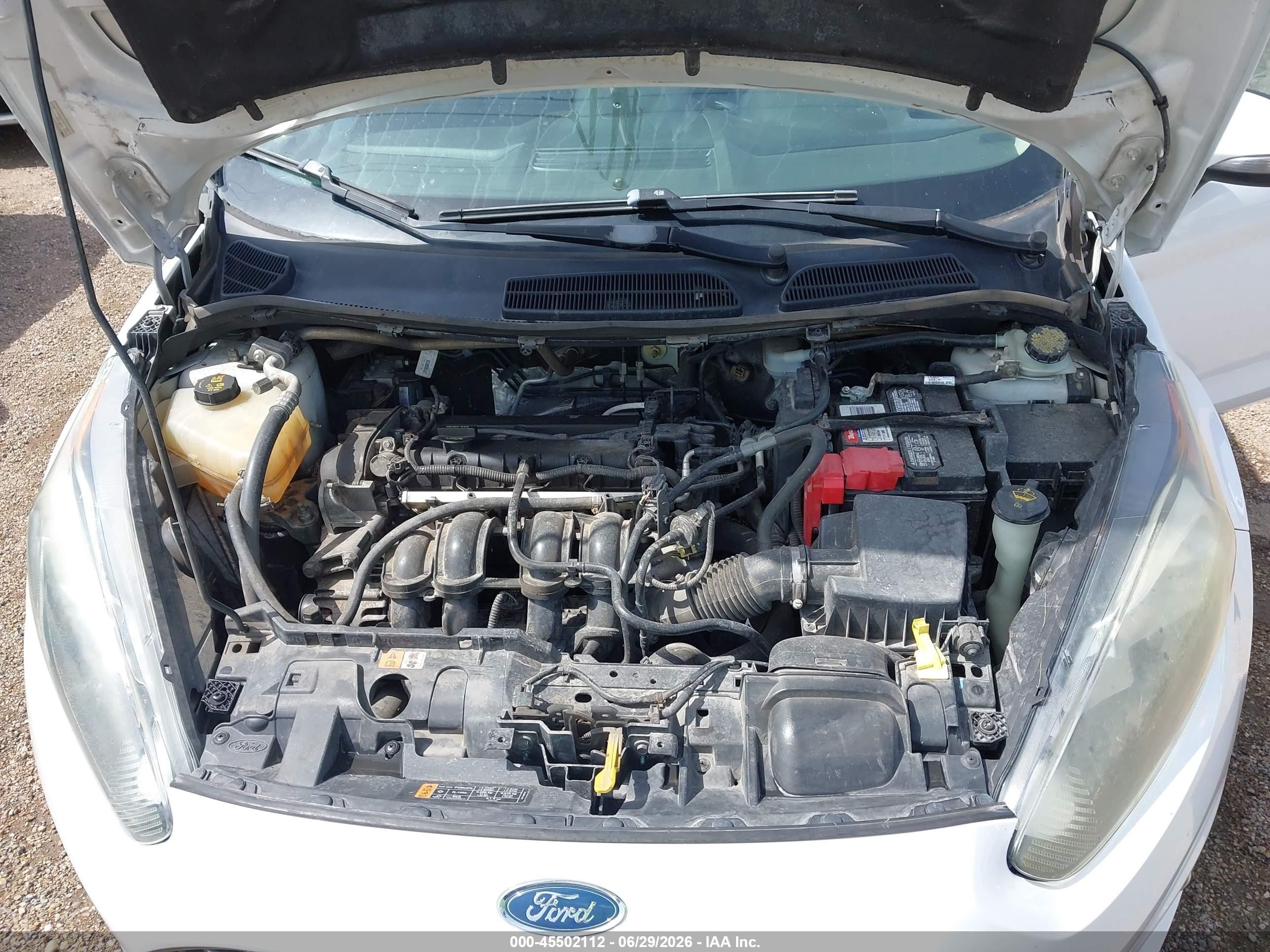2015 Ford Fiesta Se White vin: 3FADP4BJ5FM161868