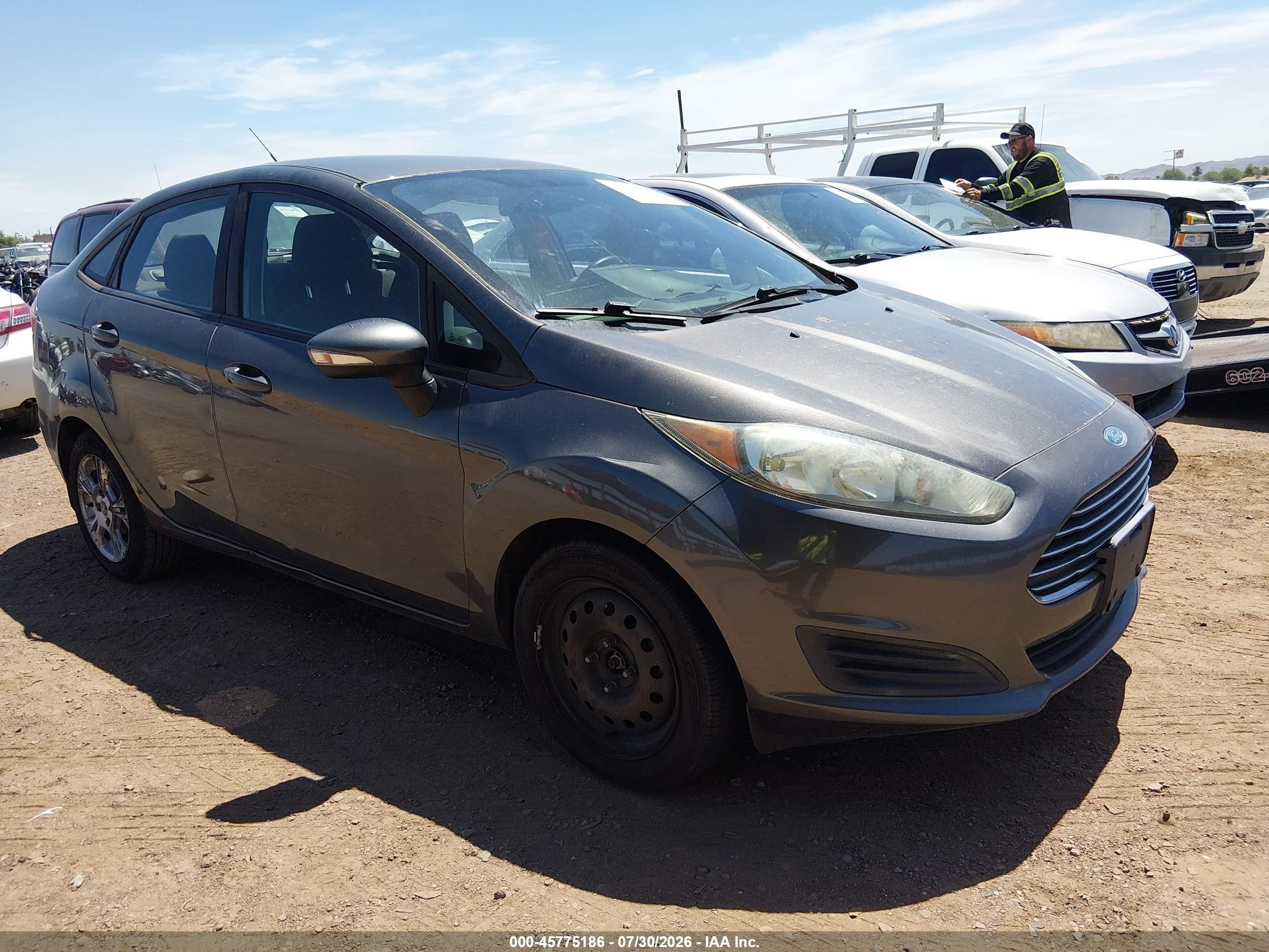 2015 Ford Fiesta Se Gray vin: 3FADP4BJ5FM161918