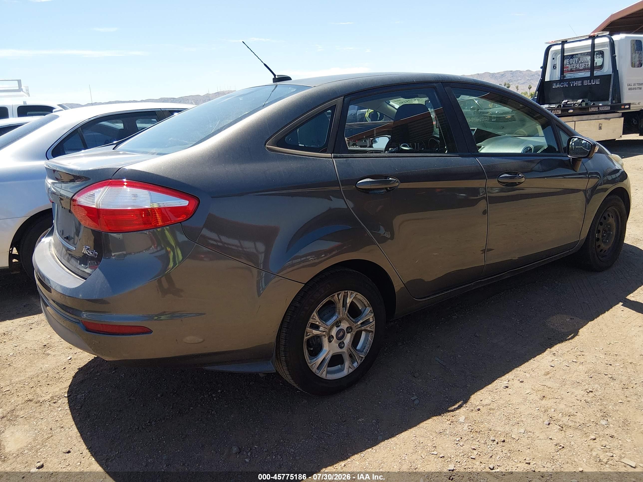 2015 Ford Fiesta Se Gray vin: 3FADP4BJ5FM161918