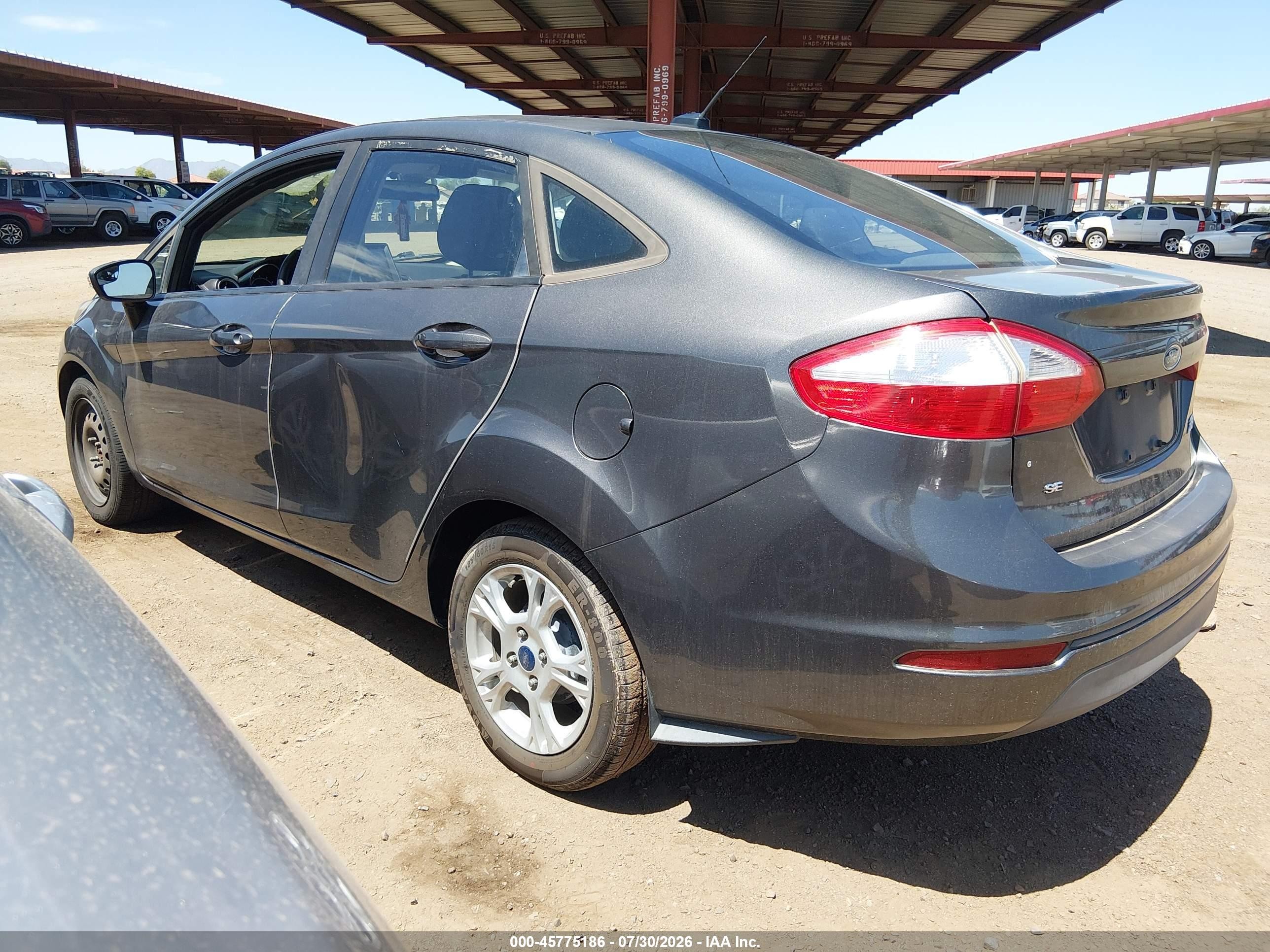 2015 Ford Fiesta Se Gray vin: 3FADP4BJ5FM161918