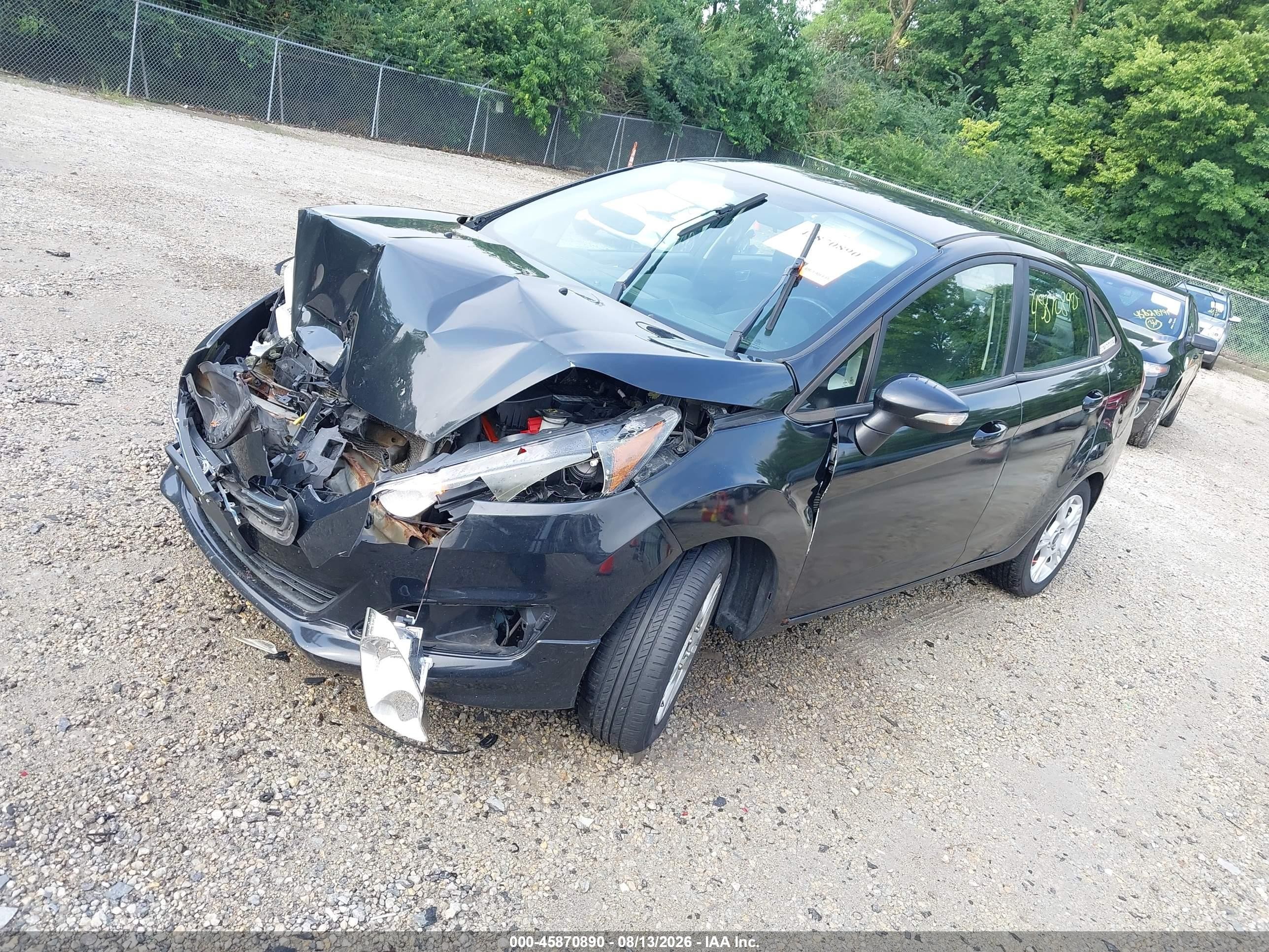 2015 Ford Fiesta Se Черный vin: 3FADP4BJ5FM187628