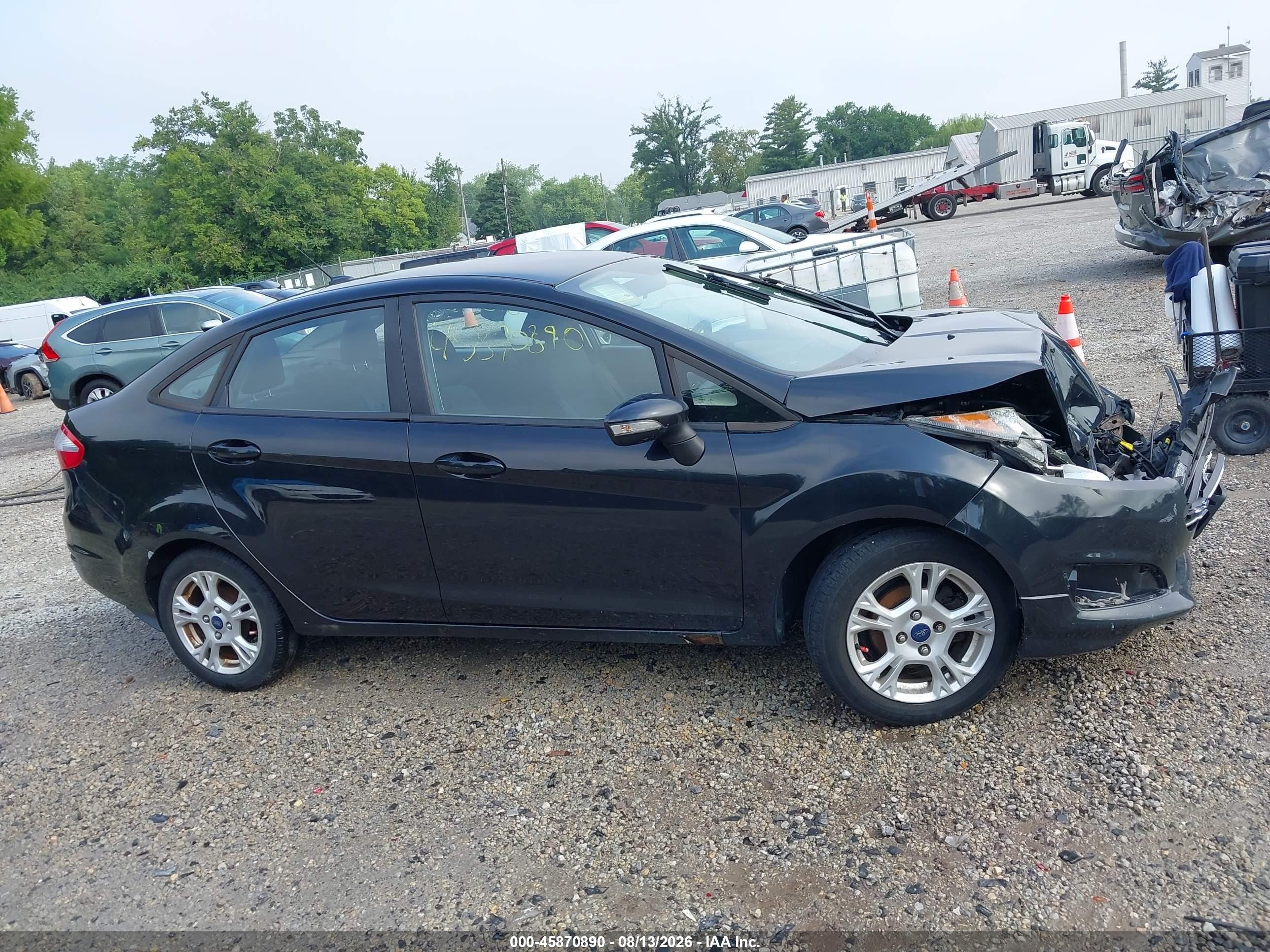 2015 Ford Fiesta Se Черный vin: 3FADP4BJ5FM187628