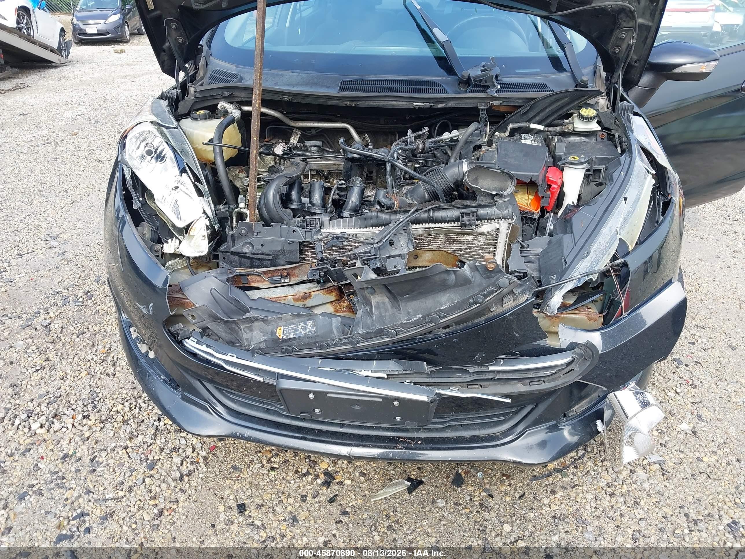2015 Ford Fiesta Se Черный vin: 3FADP4BJ5FM187628