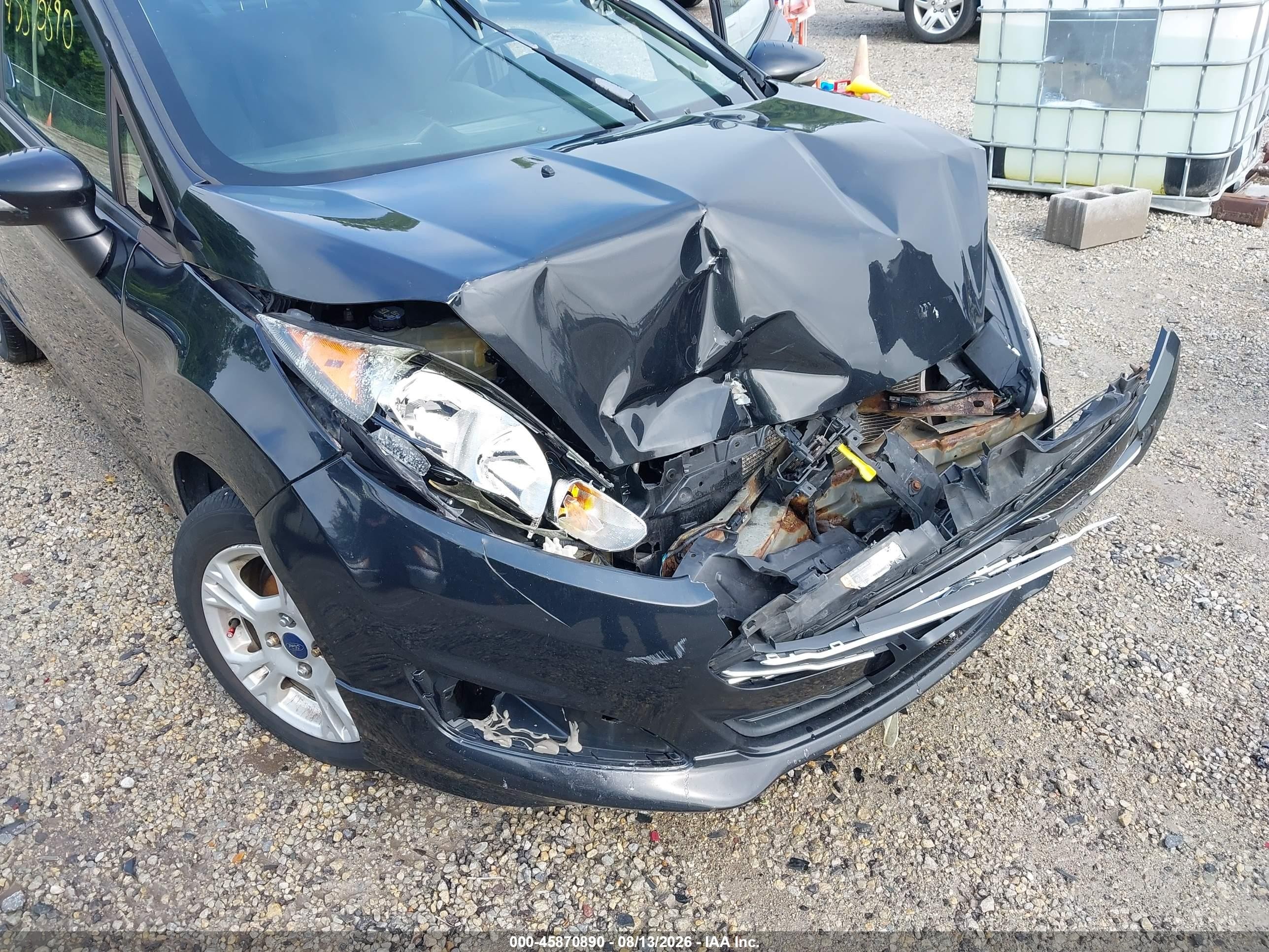 2015 Ford Fiesta Se Черный vin: 3FADP4BJ5FM187628