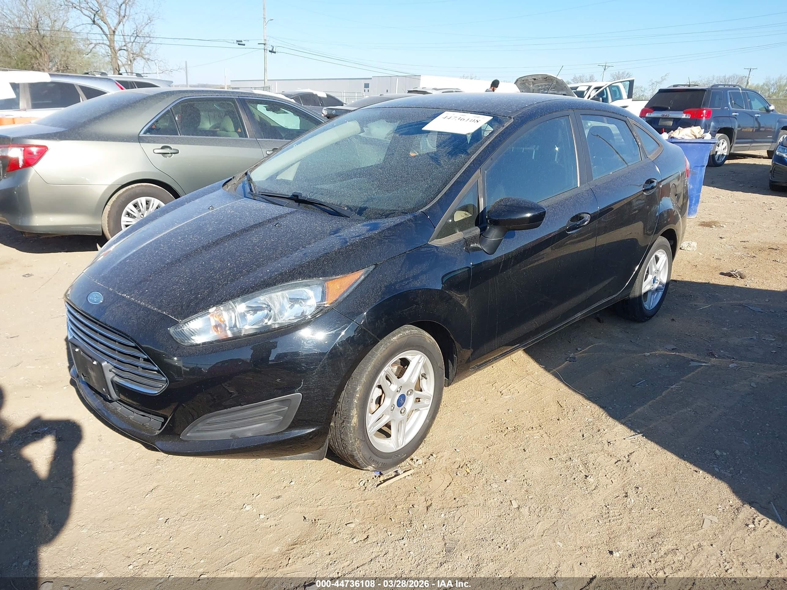 2019 Ford Fiesta Se Black vin: 3FADP4BJ5KM117203