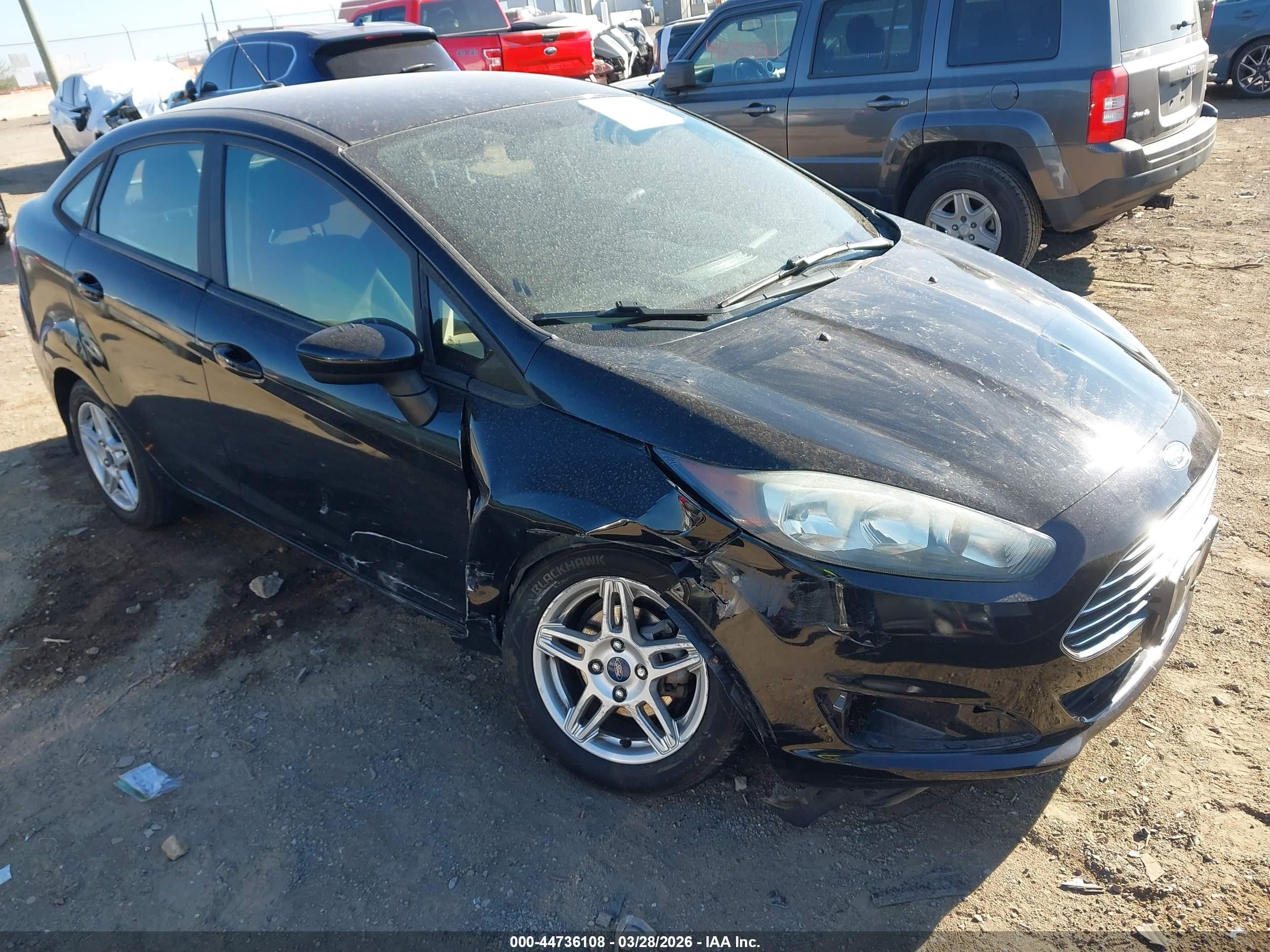 2019 Ford Fiesta Se Black vin: 3FADP4BJ5KM117203