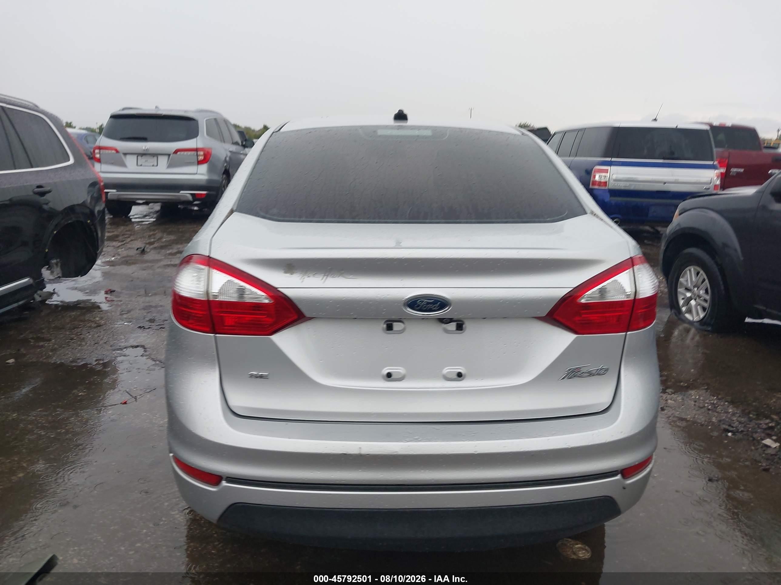 2019 Ford Fiesta Se Silver vin: 3FADP4BJ5KM140948