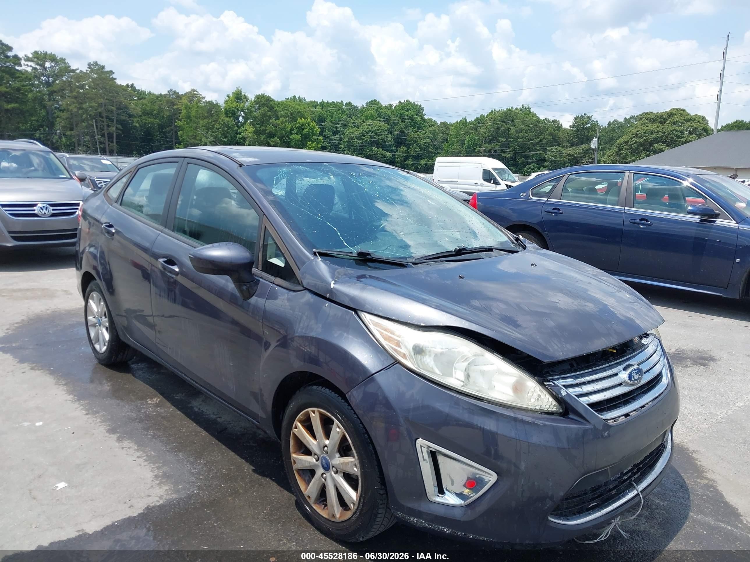 2012 Ford Fiesta Se Dark Blue vin: 3FADP4BJ6CM114733