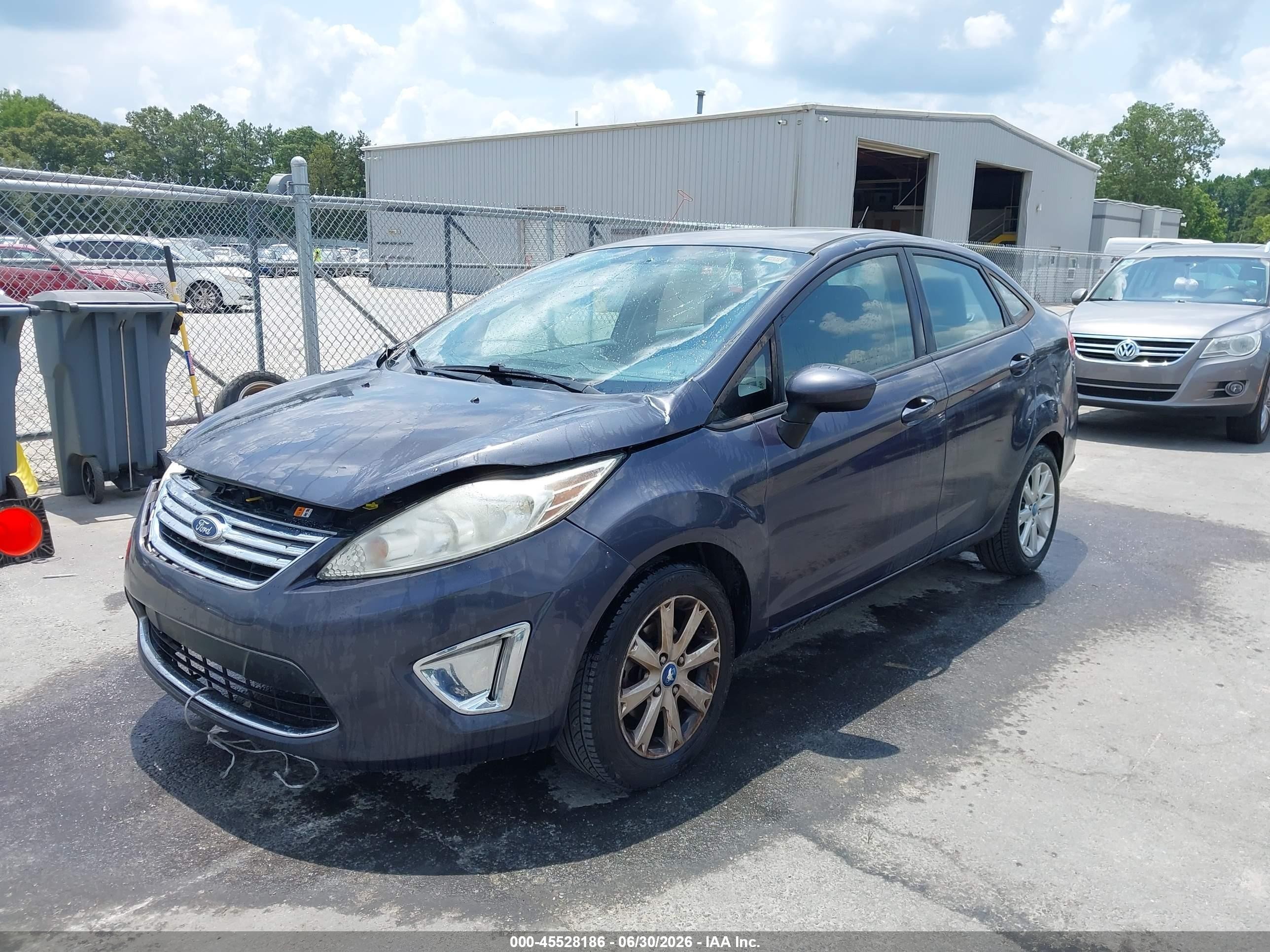 2012 Ford Fiesta Se Dark Blue vin: 3FADP4BJ6CM114733
