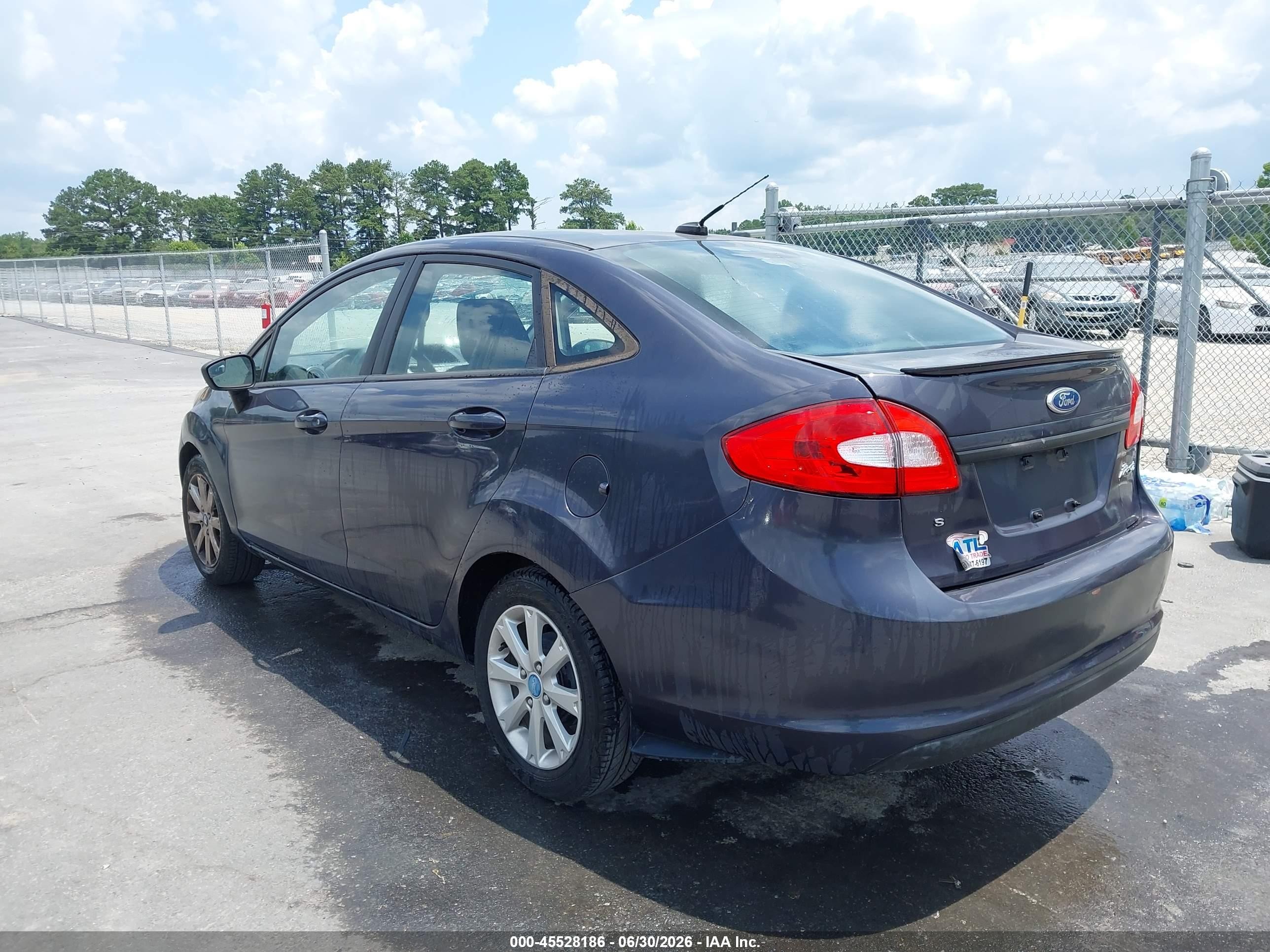 2012 Ford Fiesta Se Dark Blue vin: 3FADP4BJ6CM114733