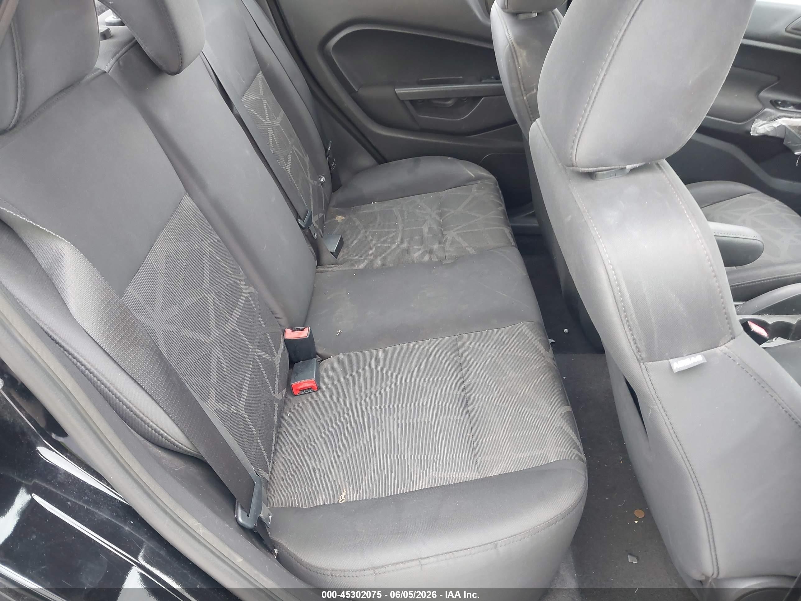2012 Ford Fiesta Se Black vin: 3FADP4BJ6CM128745