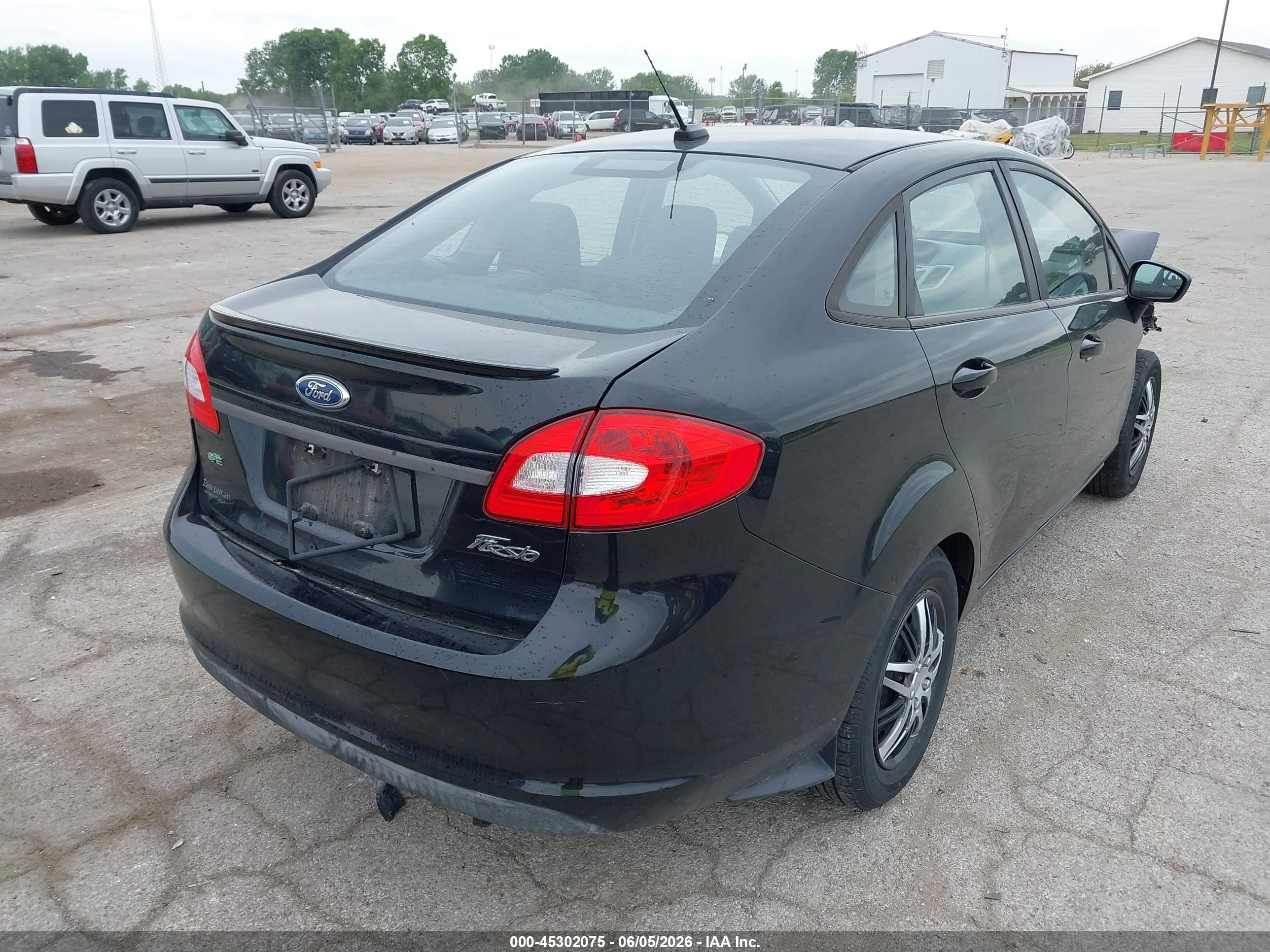 2012 Ford Fiesta Se Black vin: 3FADP4BJ6CM128745