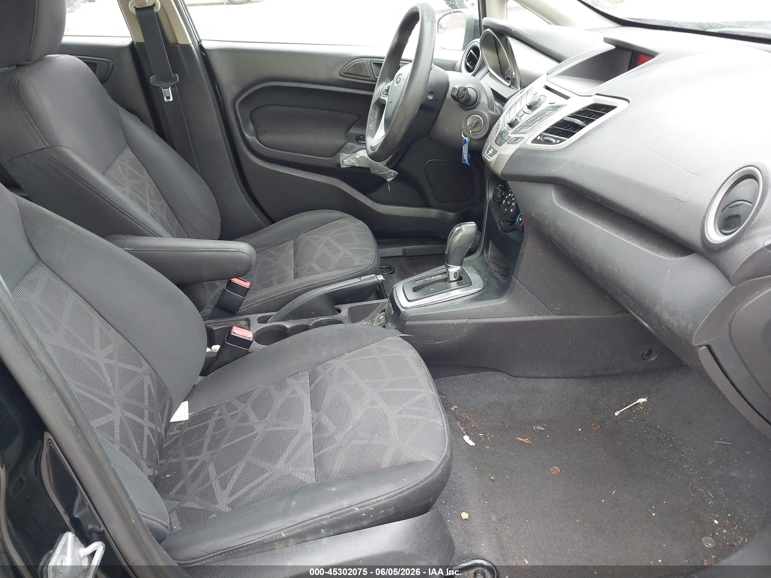 2012 Ford Fiesta Se Black vin: 3FADP4BJ6CM128745