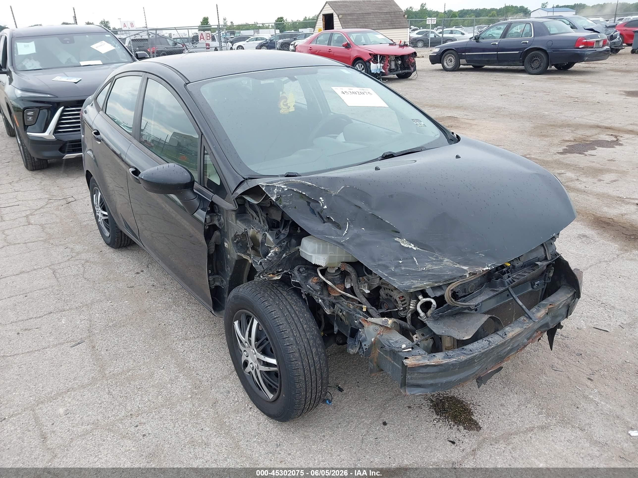 2012 Ford Fiesta Se Black vin: 3FADP4BJ6CM128745