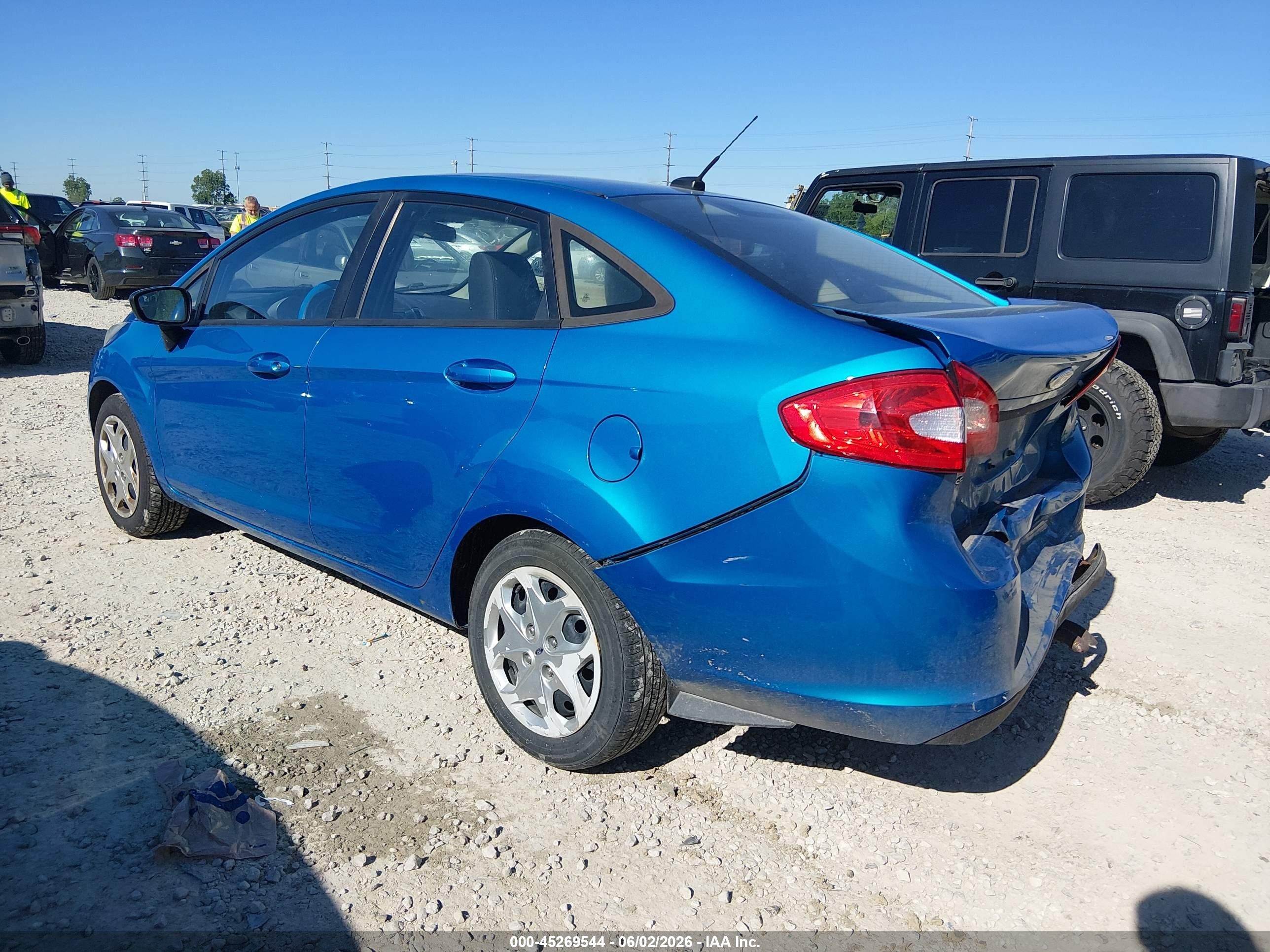 2012 Ford Fiesta Se Blue vin: 3FADP4BJ6CM150373