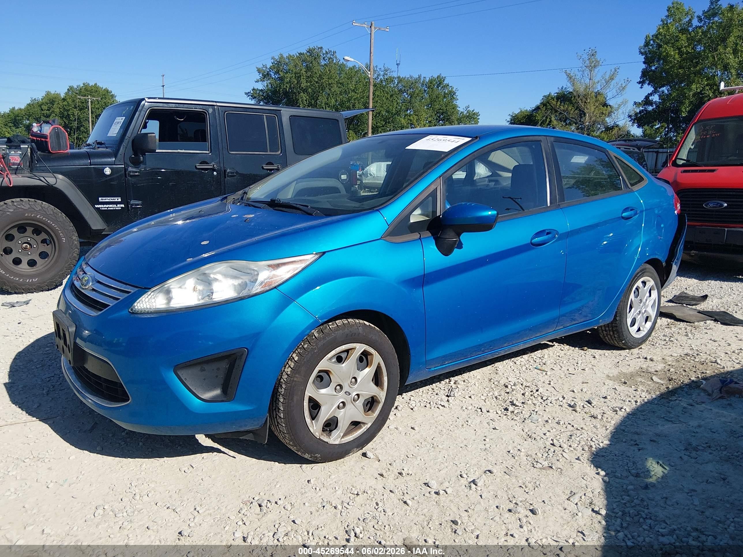 2012 Ford Fiesta Se Blue vin: 3FADP4BJ6CM150373
