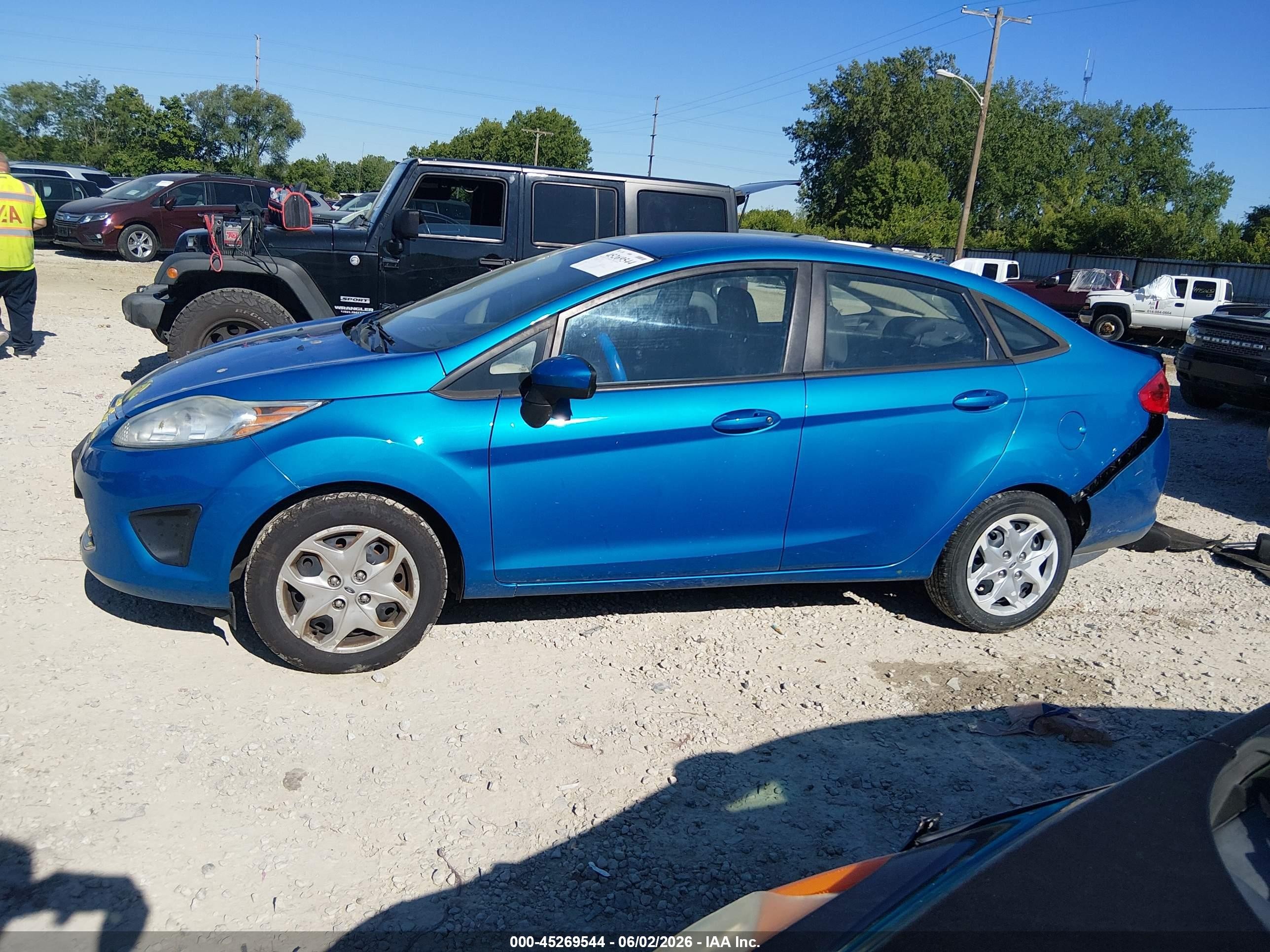 2012 Ford Fiesta Se Blue vin: 3FADP4BJ6CM150373