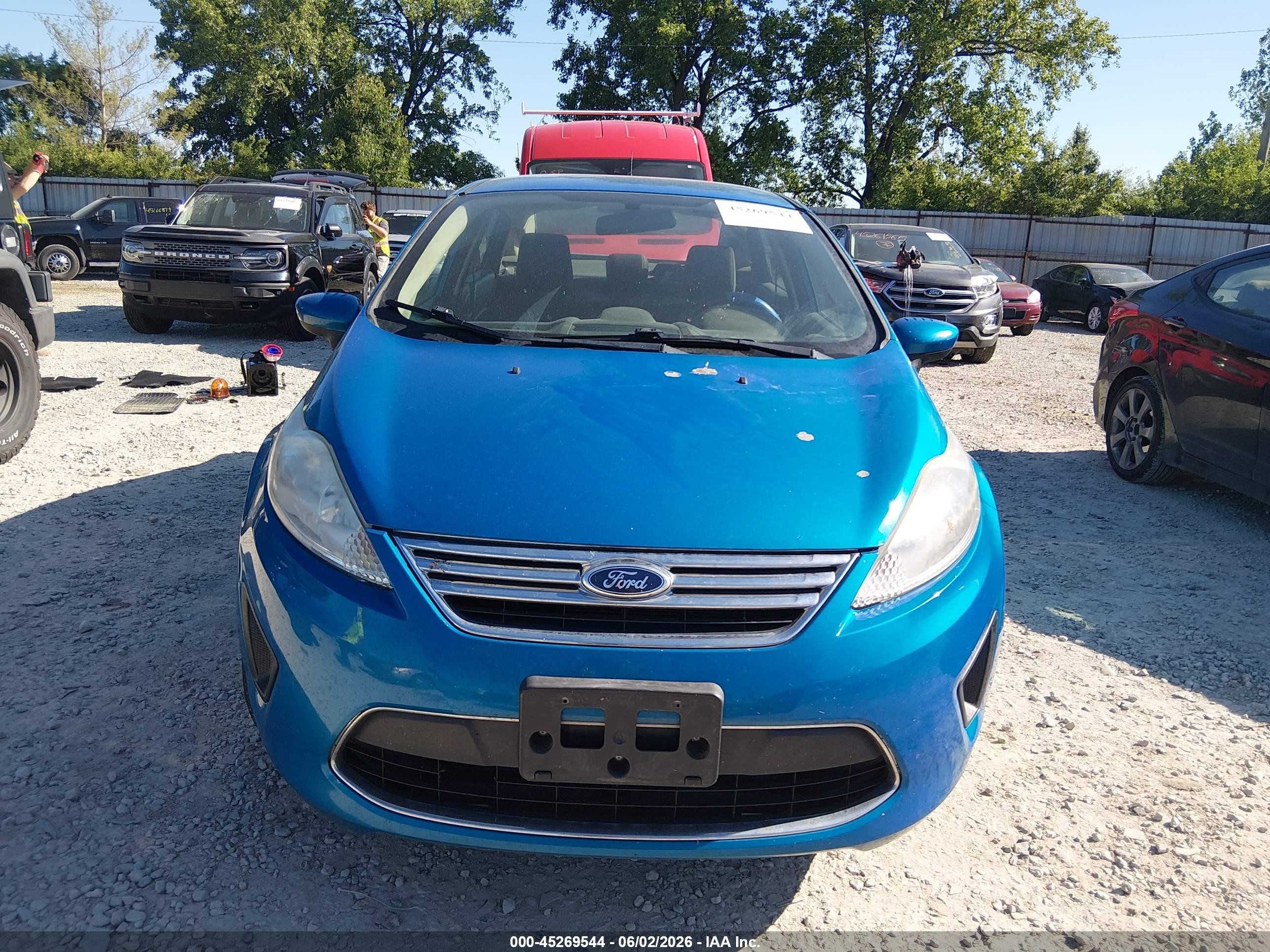 2012 Ford Fiesta Se Blue vin: 3FADP4BJ6CM150373