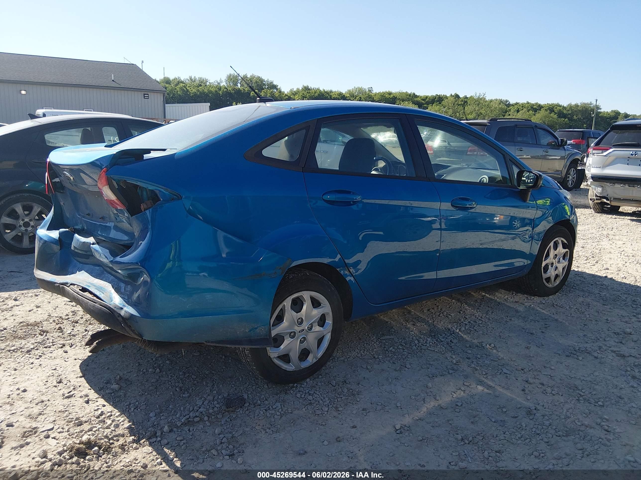 2012 Ford Fiesta Se Blue vin: 3FADP4BJ6CM150373