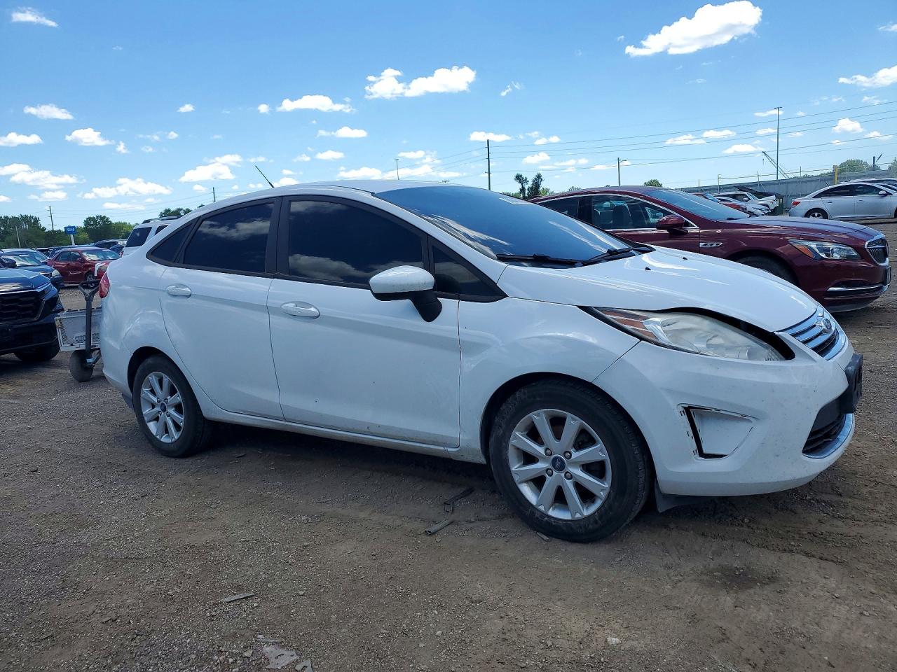 2012 Ford Fiesta Se White vin: 3FADP4BJ6CM173247