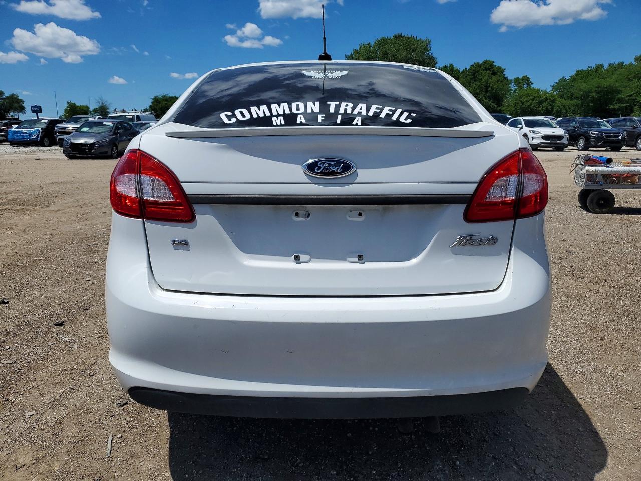 2012 Ford Fiesta Se White vin: 3FADP4BJ6CM173247