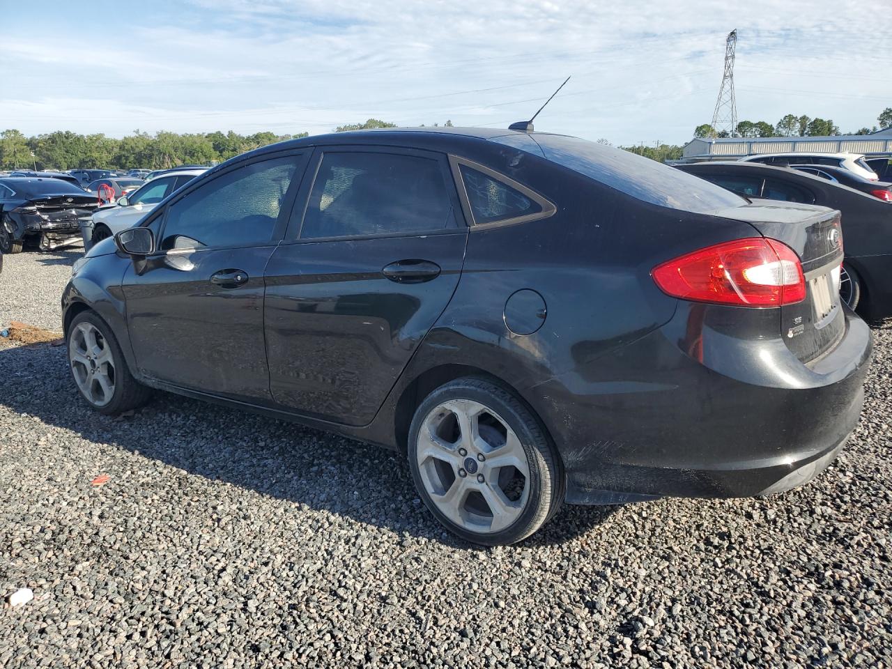 2012 Ford Fiesta Se Black vin: 3FADP4BJ6CM184605