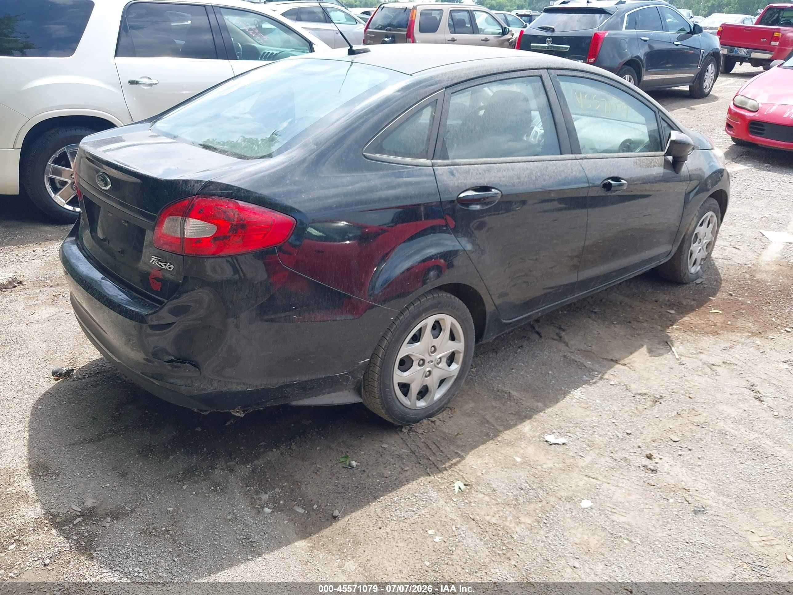 2012 Ford Fiesta Se Black vin: 3FADP4BJ6CM198780