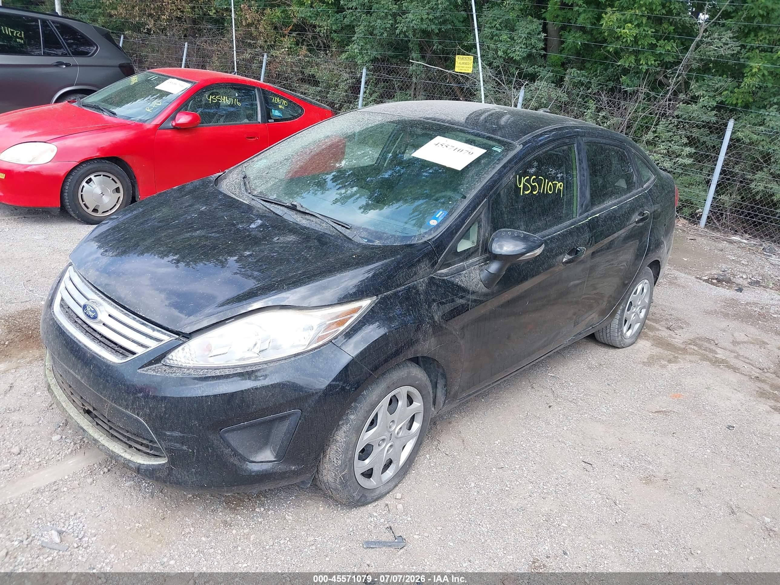 2012 Ford Fiesta Se Black vin: 3FADP4BJ6CM198780