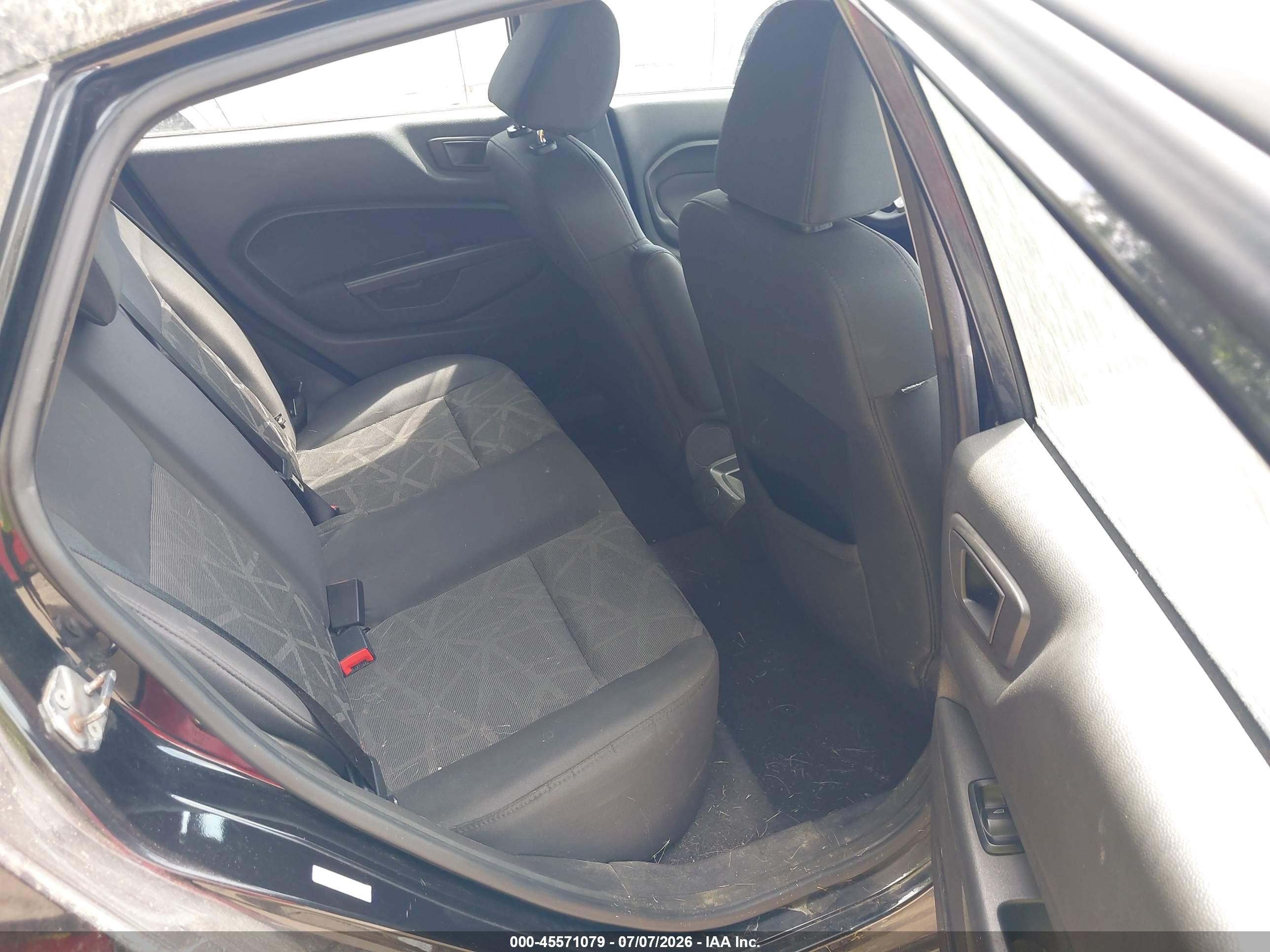 2012 Ford Fiesta Se Black vin: 3FADP4BJ6CM198780