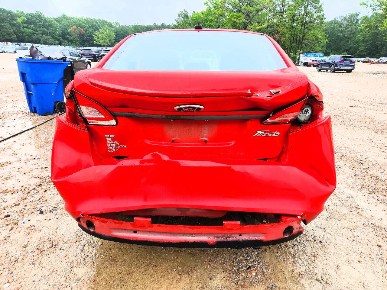 2012 Ford Fiesta Se Red vin: 3FADP4BJ6CM218123