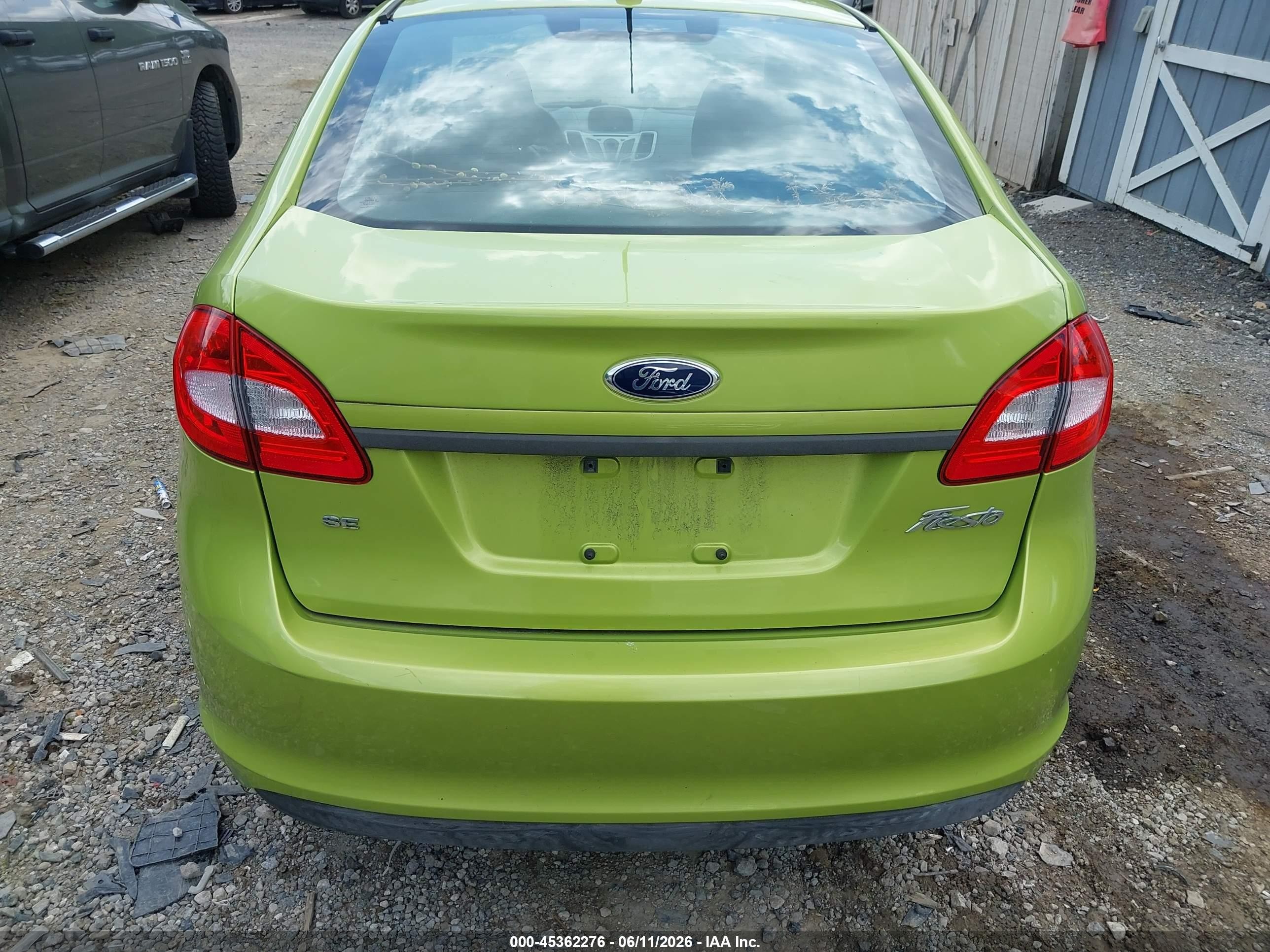 2013 Ford Fiesta Se Green vin: 3FADP4BJ6DM116595