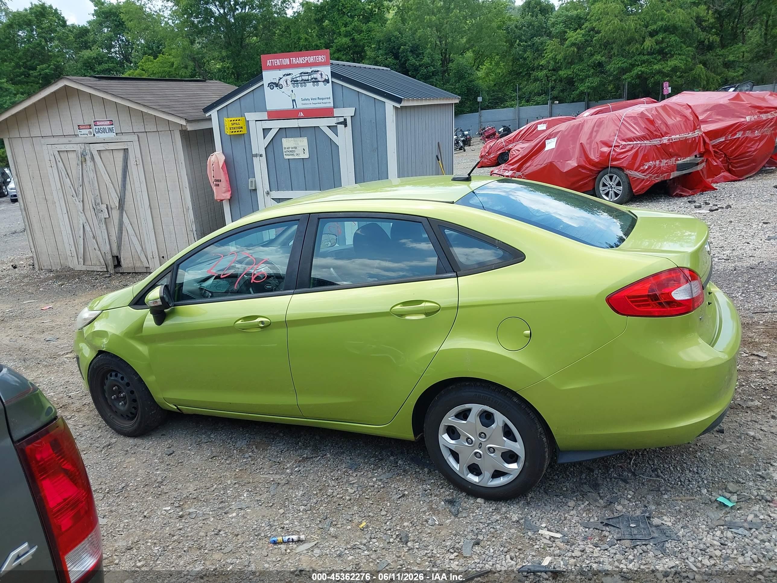 2013 Ford Fiesta Se Green vin: 3FADP4BJ6DM116595