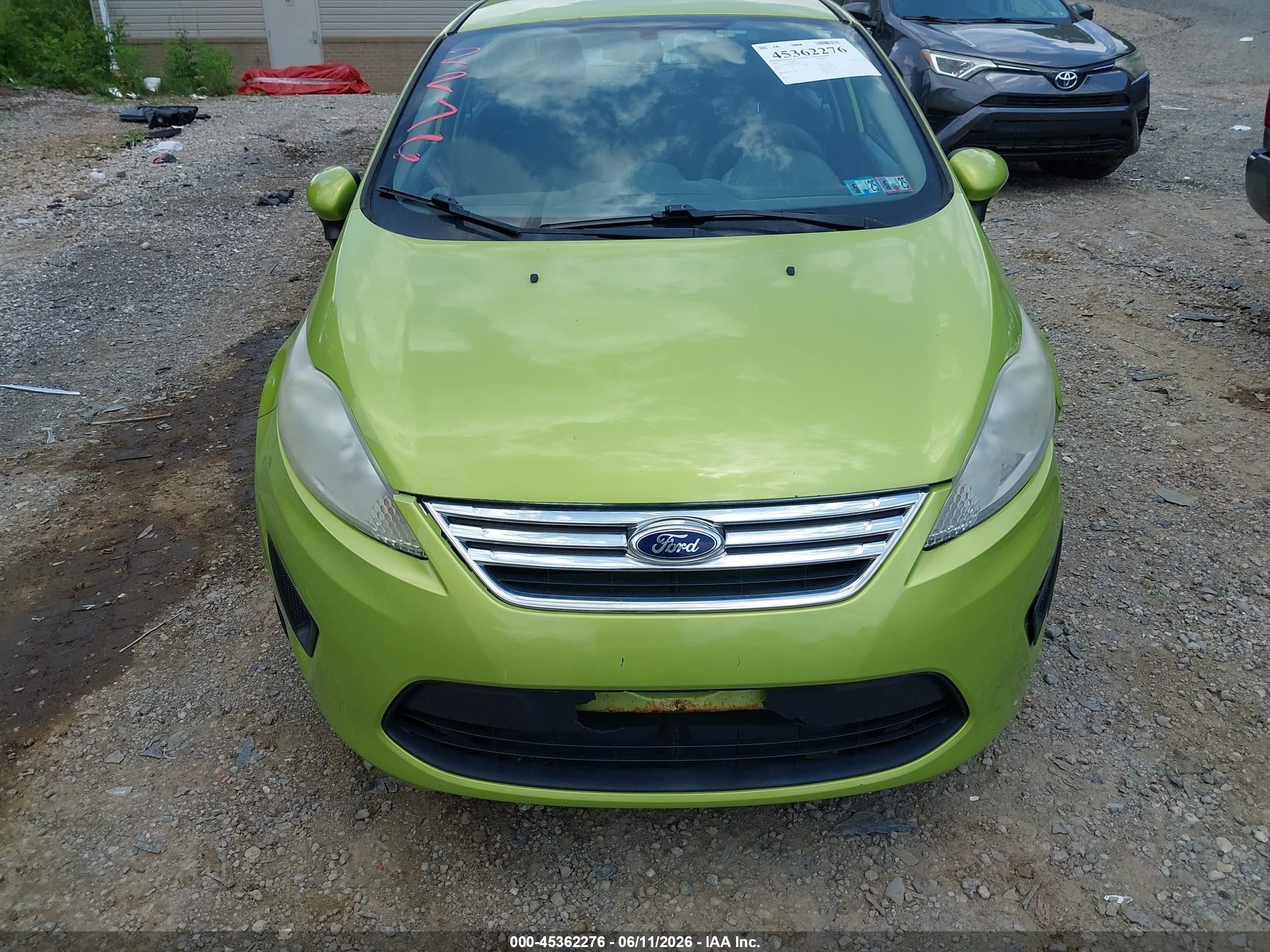 2013 Ford Fiesta Se Green vin: 3FADP4BJ6DM116595