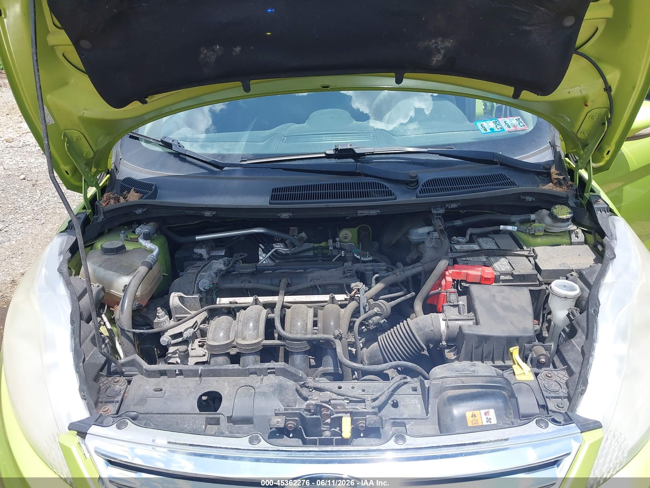 2013 Ford Fiesta Se Green vin: 3FADP4BJ6DM116595