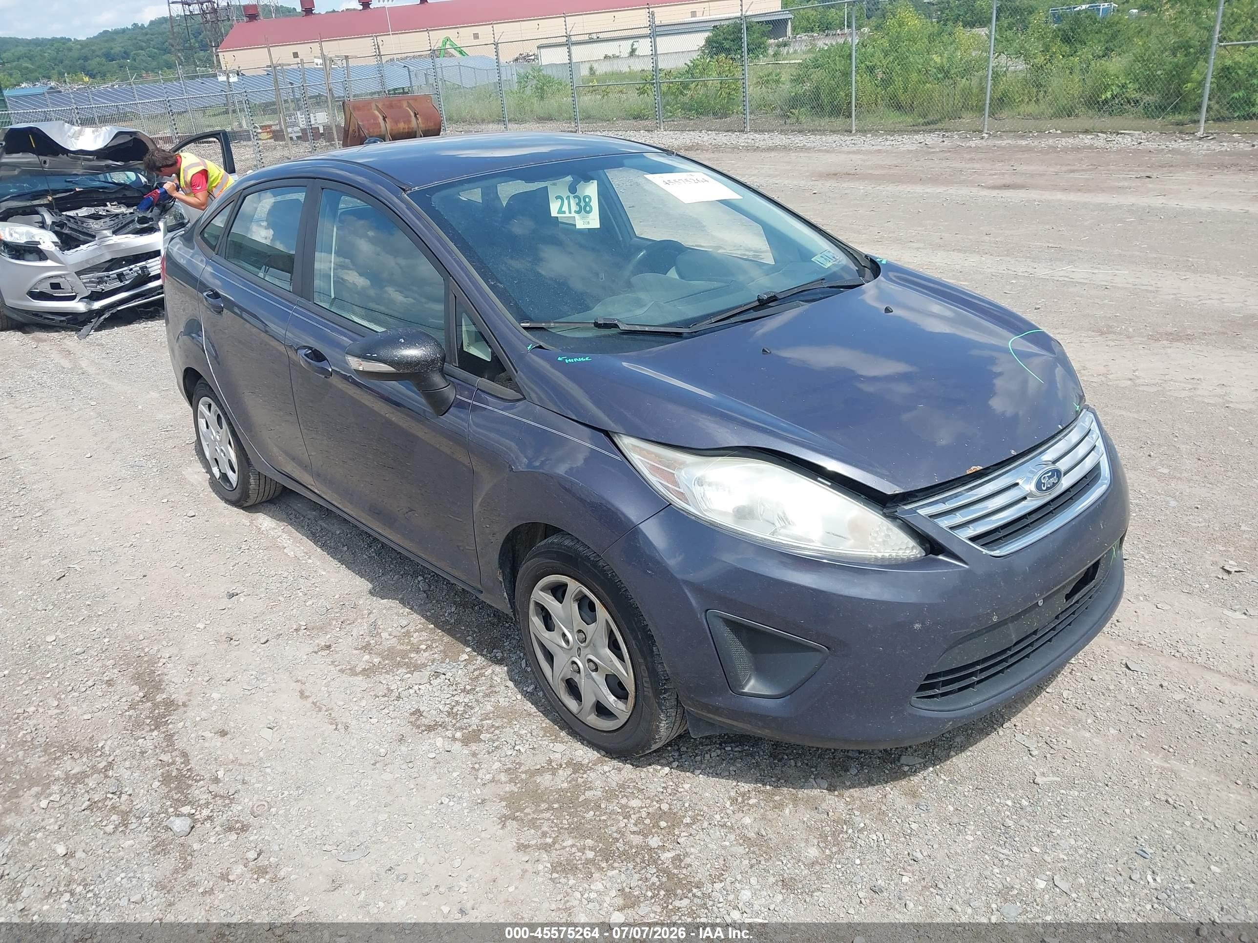 2013 Ford Fiesta Se Gray vin: 3FADP4BJ6DM162055