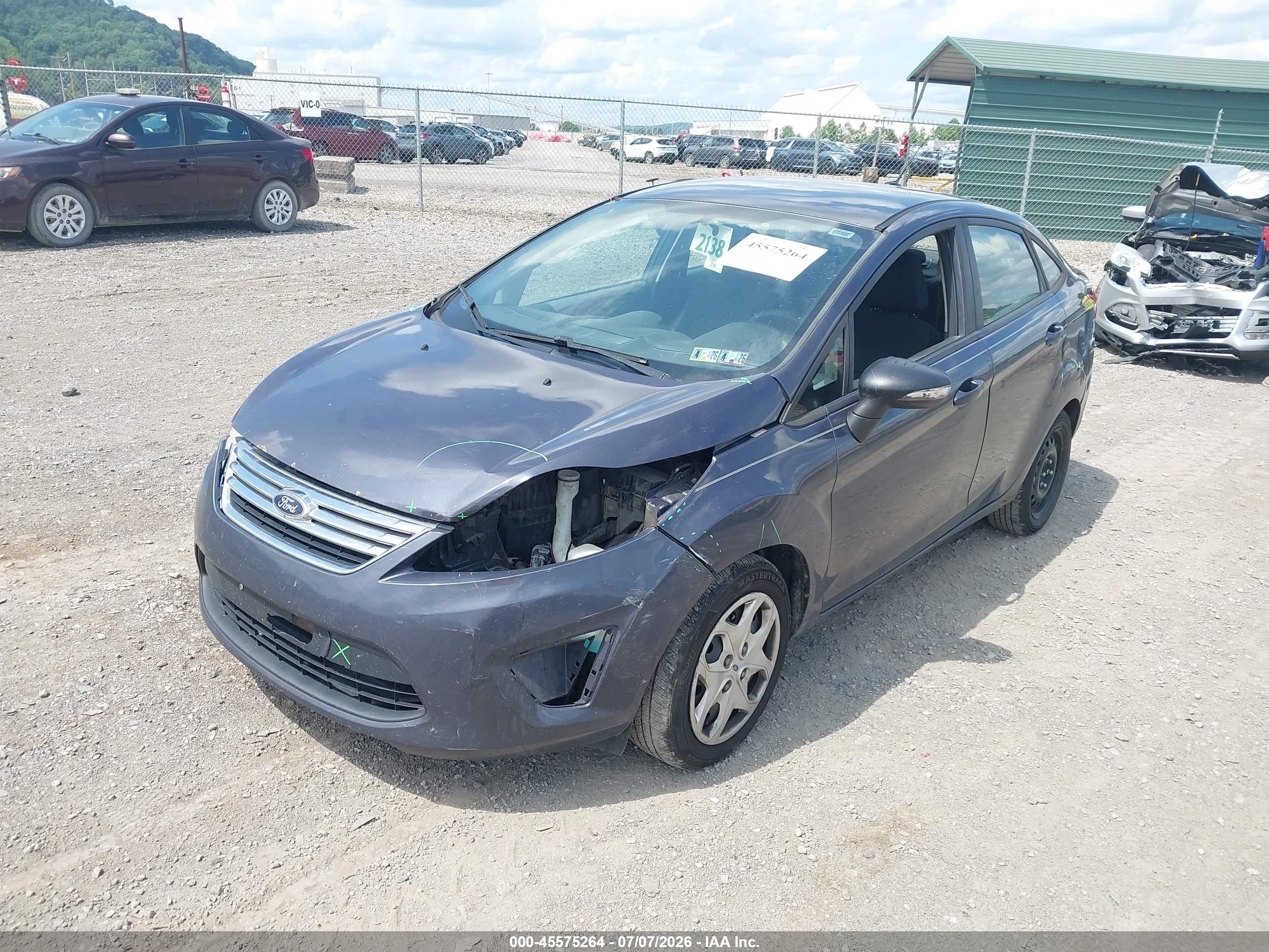 2013 Ford Fiesta Se Gray vin: 3FADP4BJ6DM162055