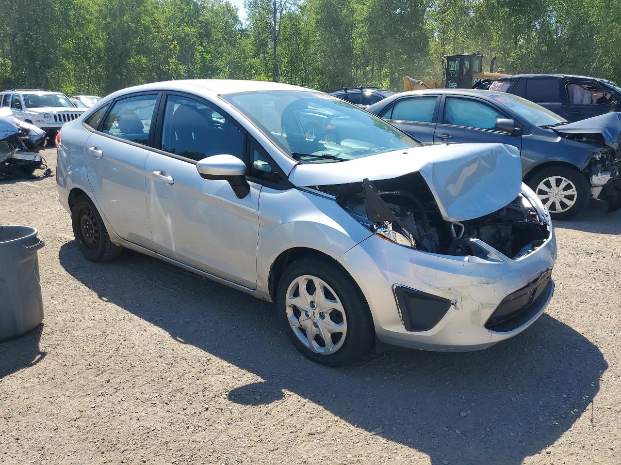 2013 Ford Fiesta Se Silver vin: 3FADP4BJ6DM166378