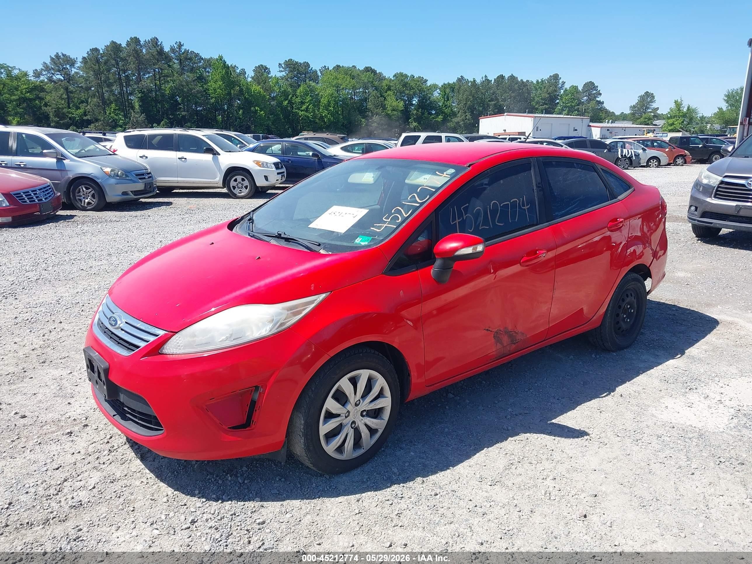 2013 Ford Fiesta Se Red vin: 3FADP4BJ6DM192527