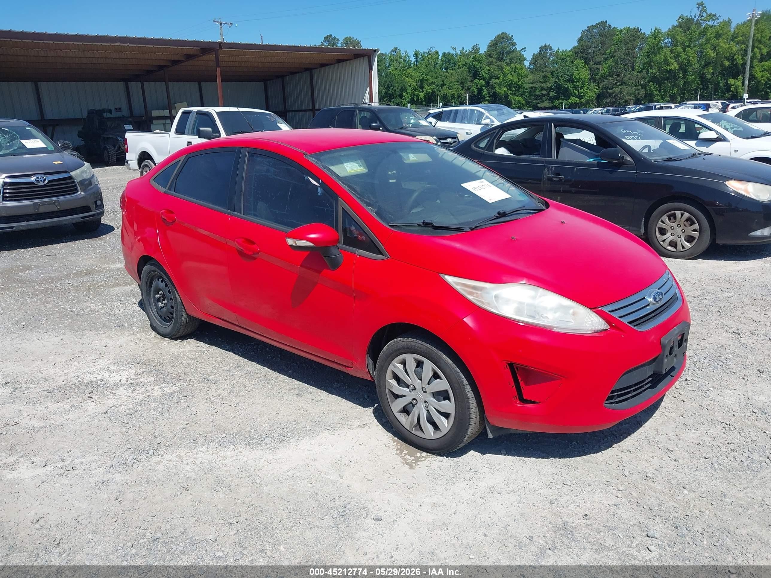 2013 Ford Fiesta Se Red vin: 3FADP4BJ6DM192527