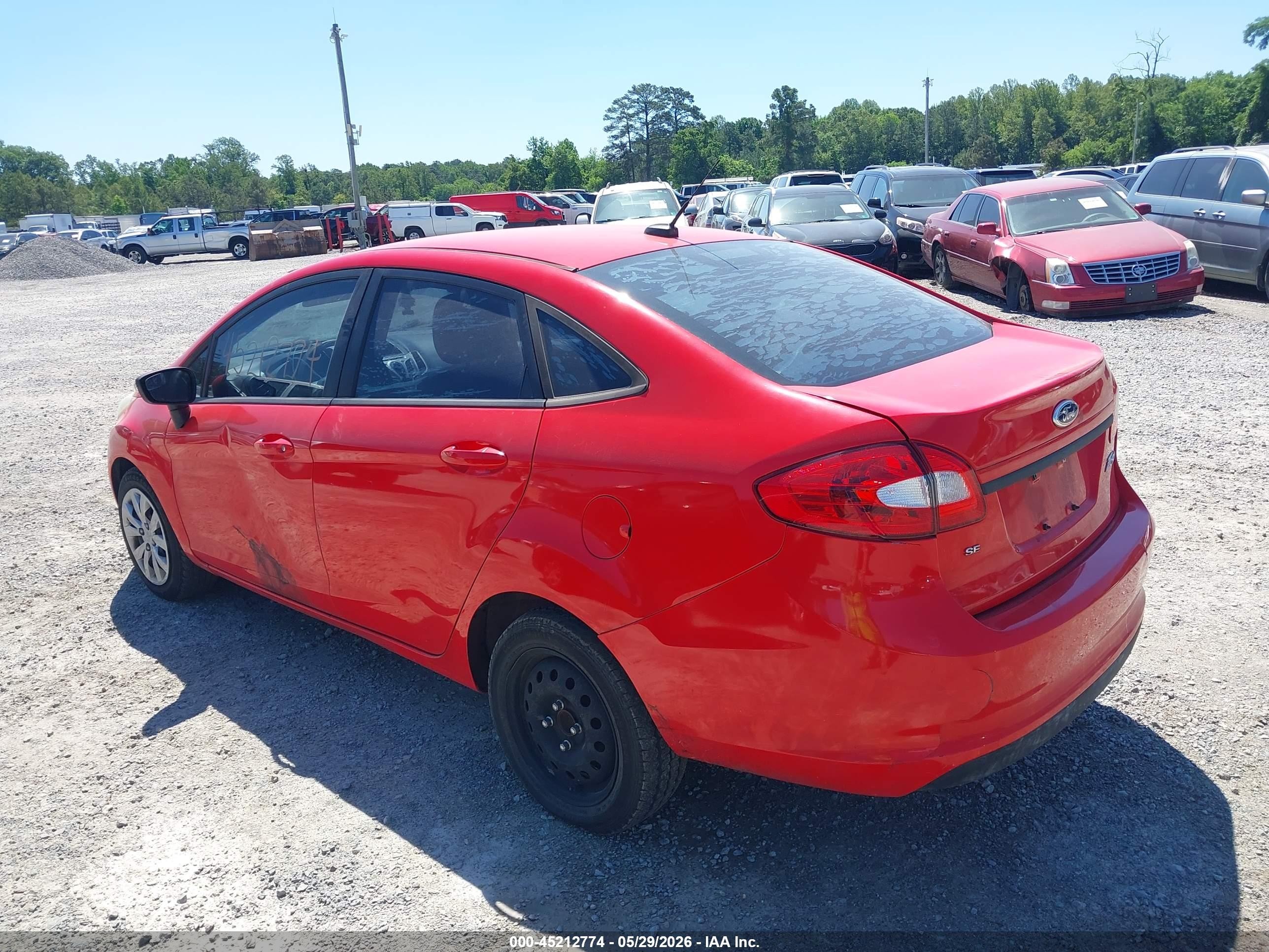 2013 Ford Fiesta Se Red vin: 3FADP4BJ6DM192527